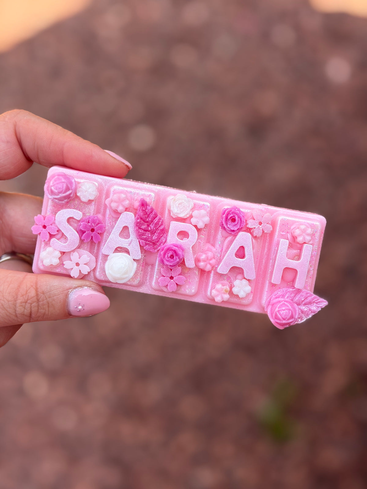 3D Name Wax Melt Slab