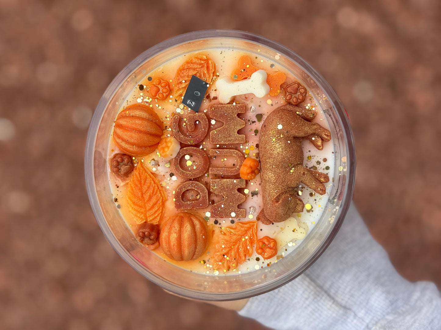 Market stock - autumn dog mum