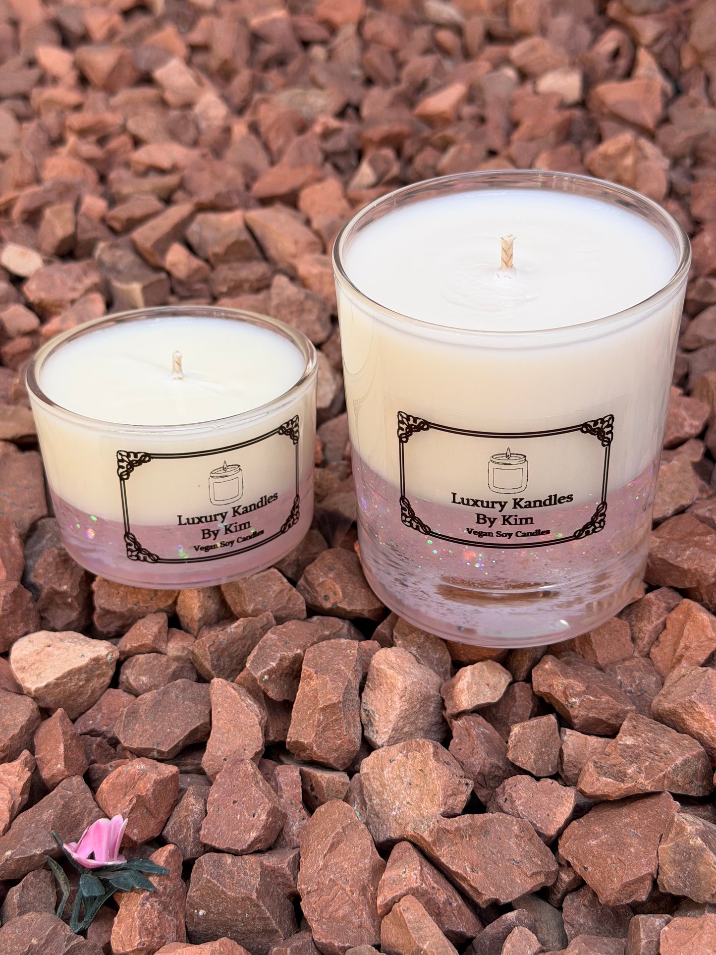 Deluxe Glitter Candle Duo