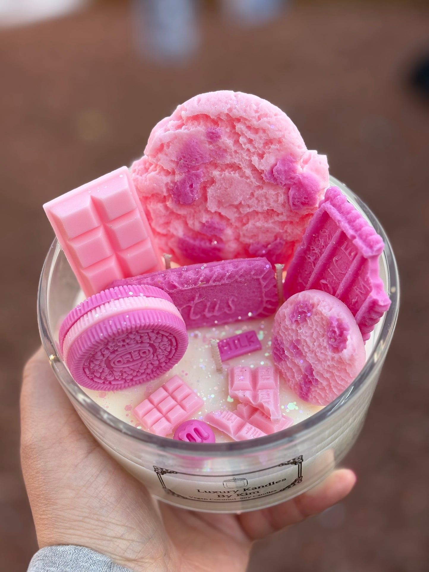 Biscuit Kandle in Large Jar