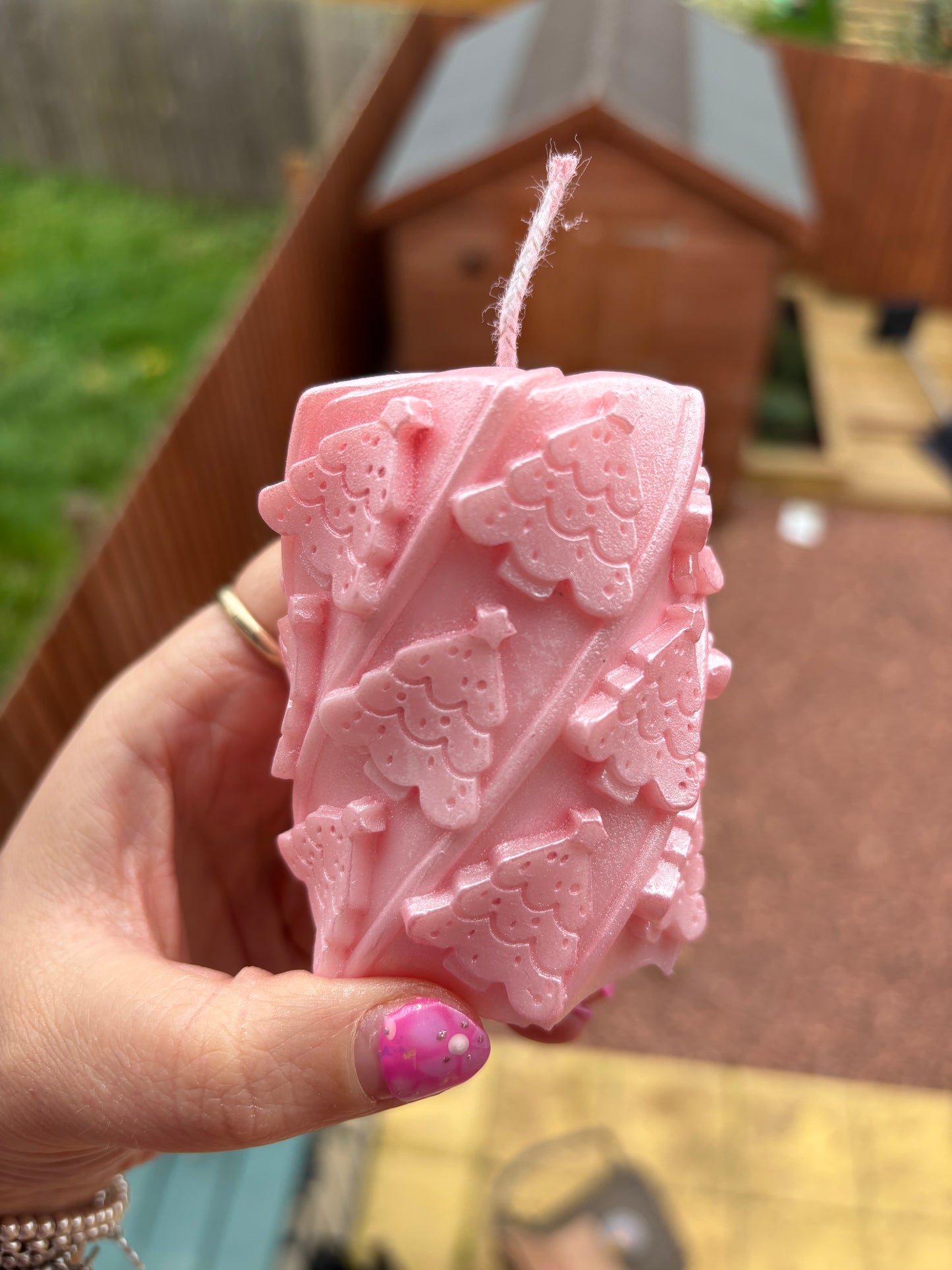 Christmas Tree Pillar Kandle