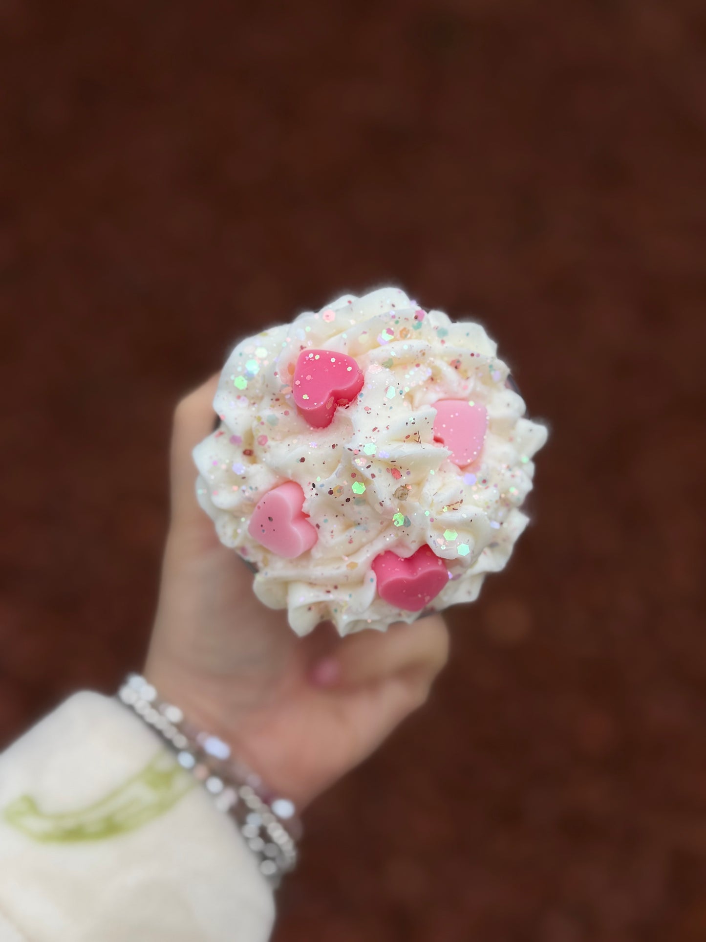 Whipped Love Heart Candle