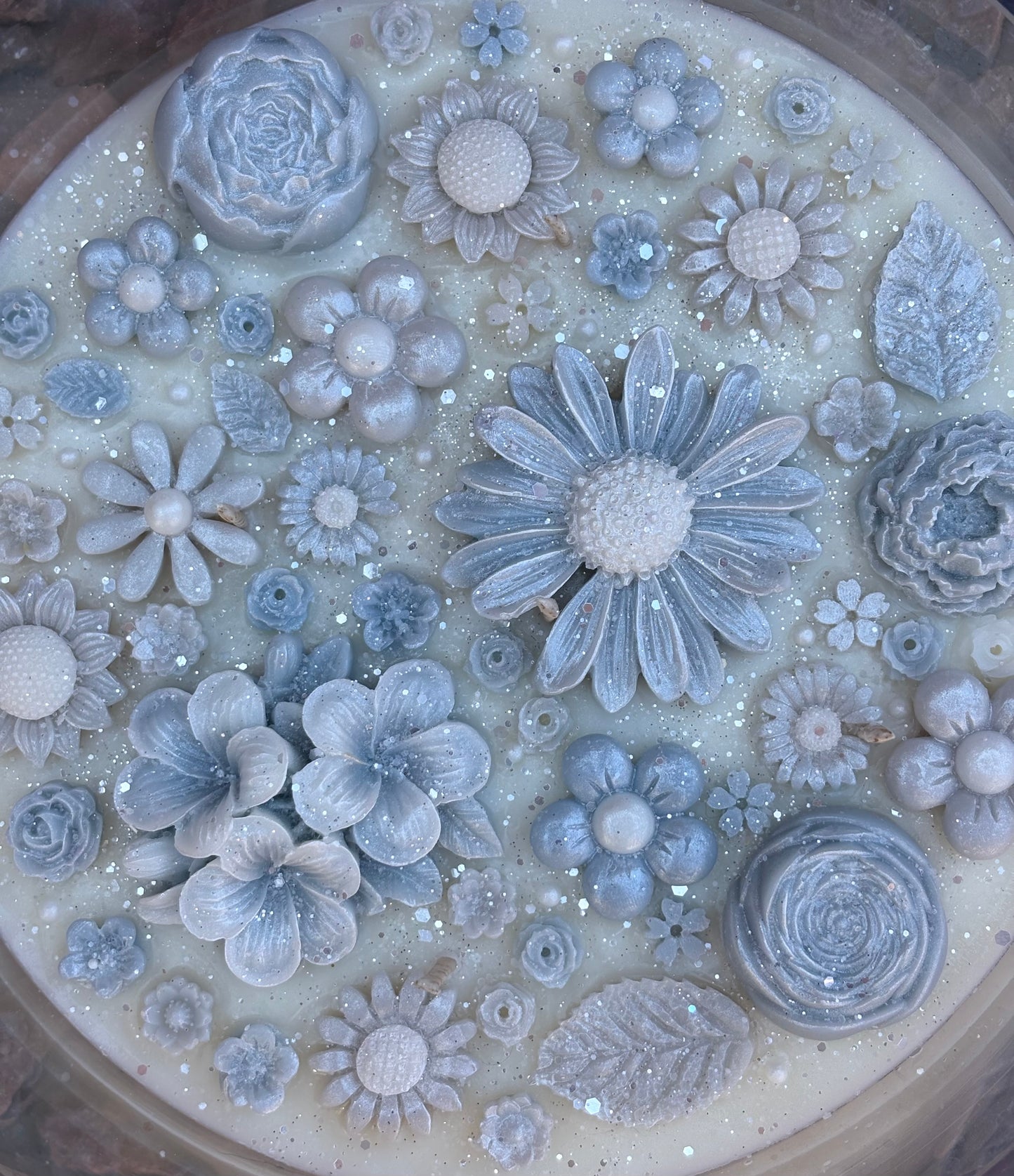 Flower Candle in XL jar