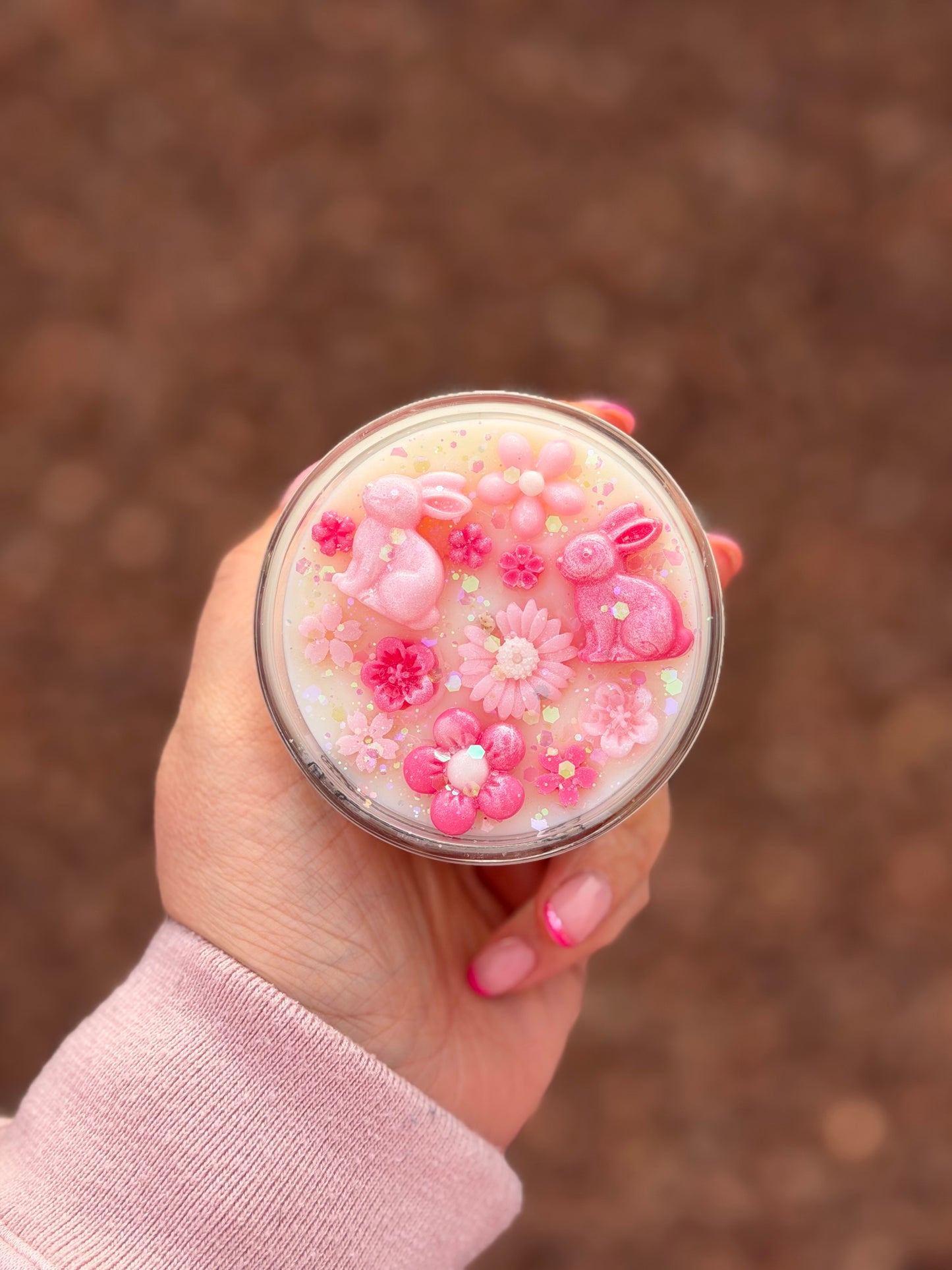 Spring Candle in Mini Jar
