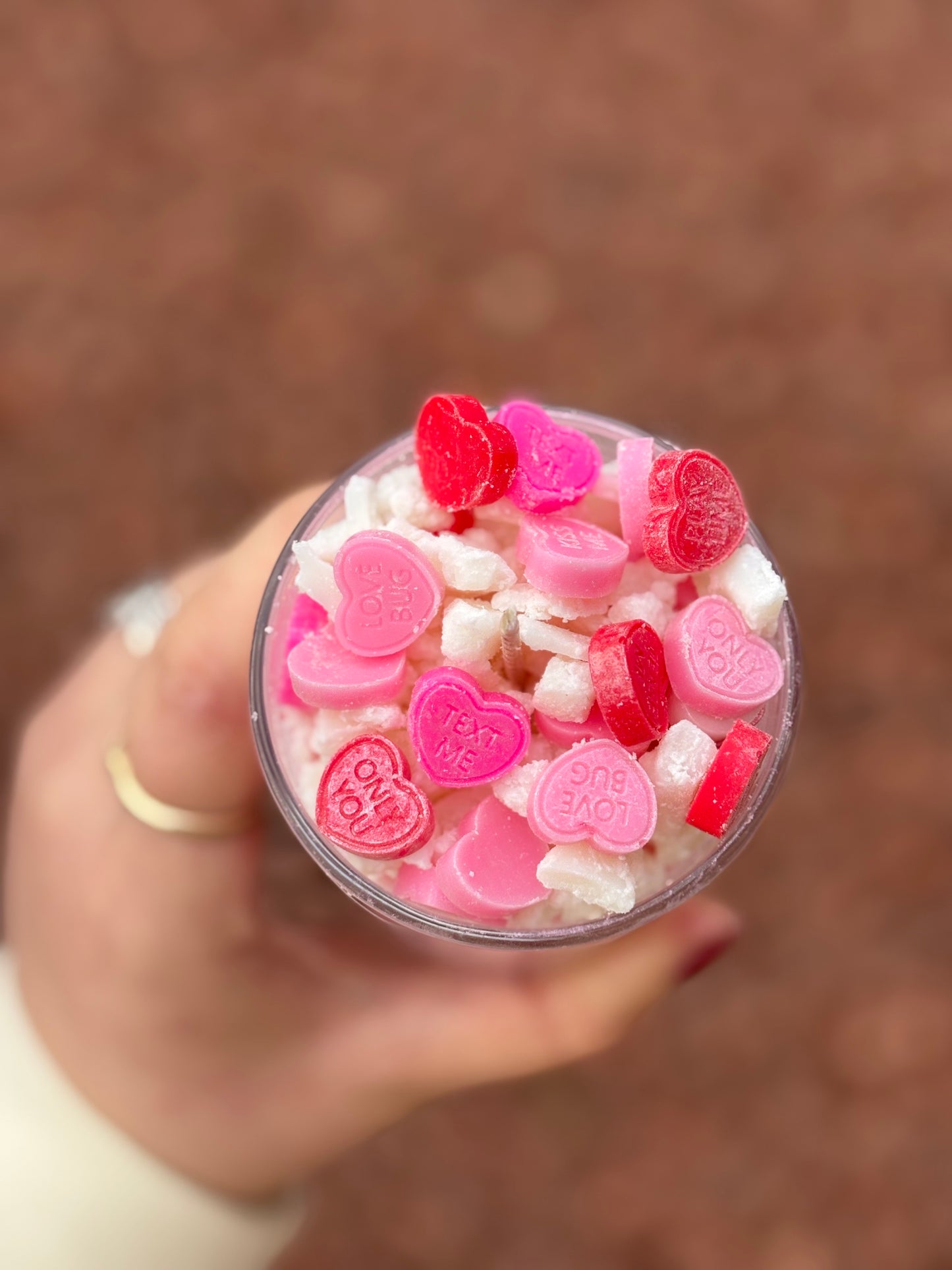 Love Hearts Crumble in Small Jar