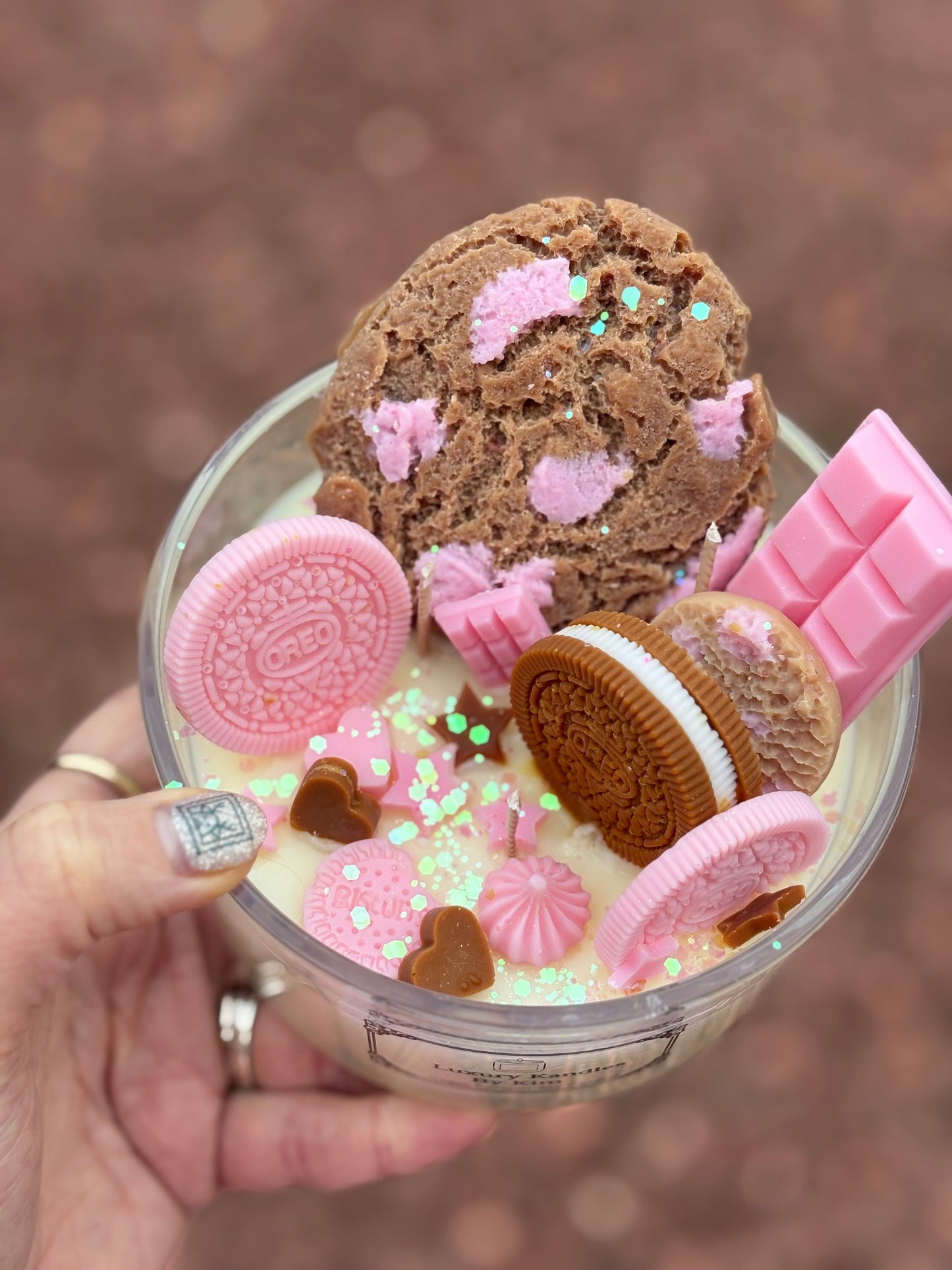 Biscuit Kandle in Large Jar