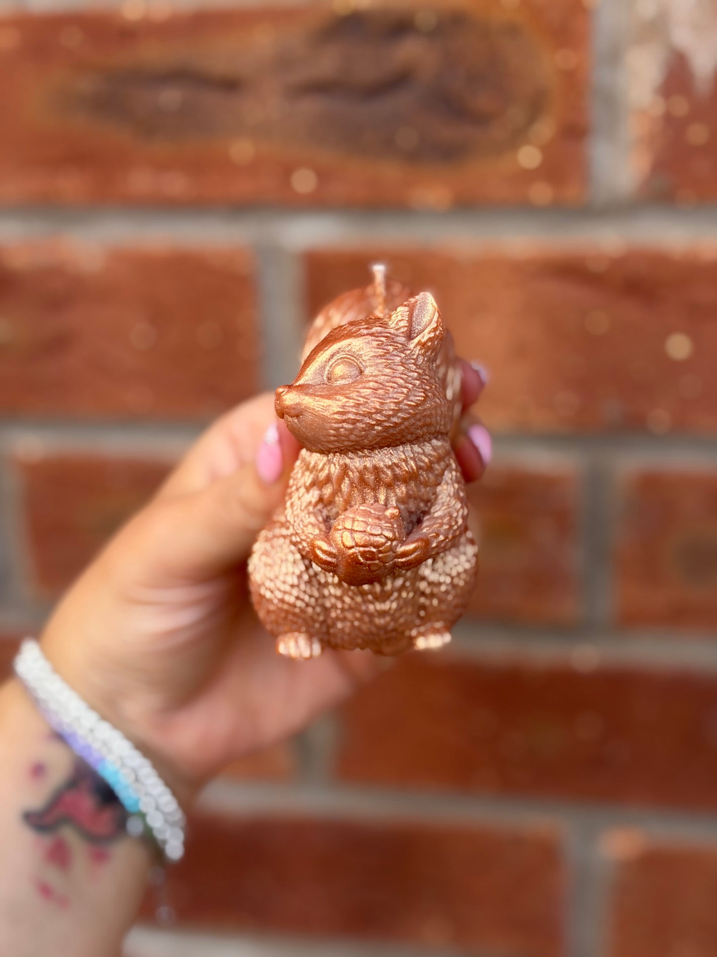 Squirrel Pillar Candle