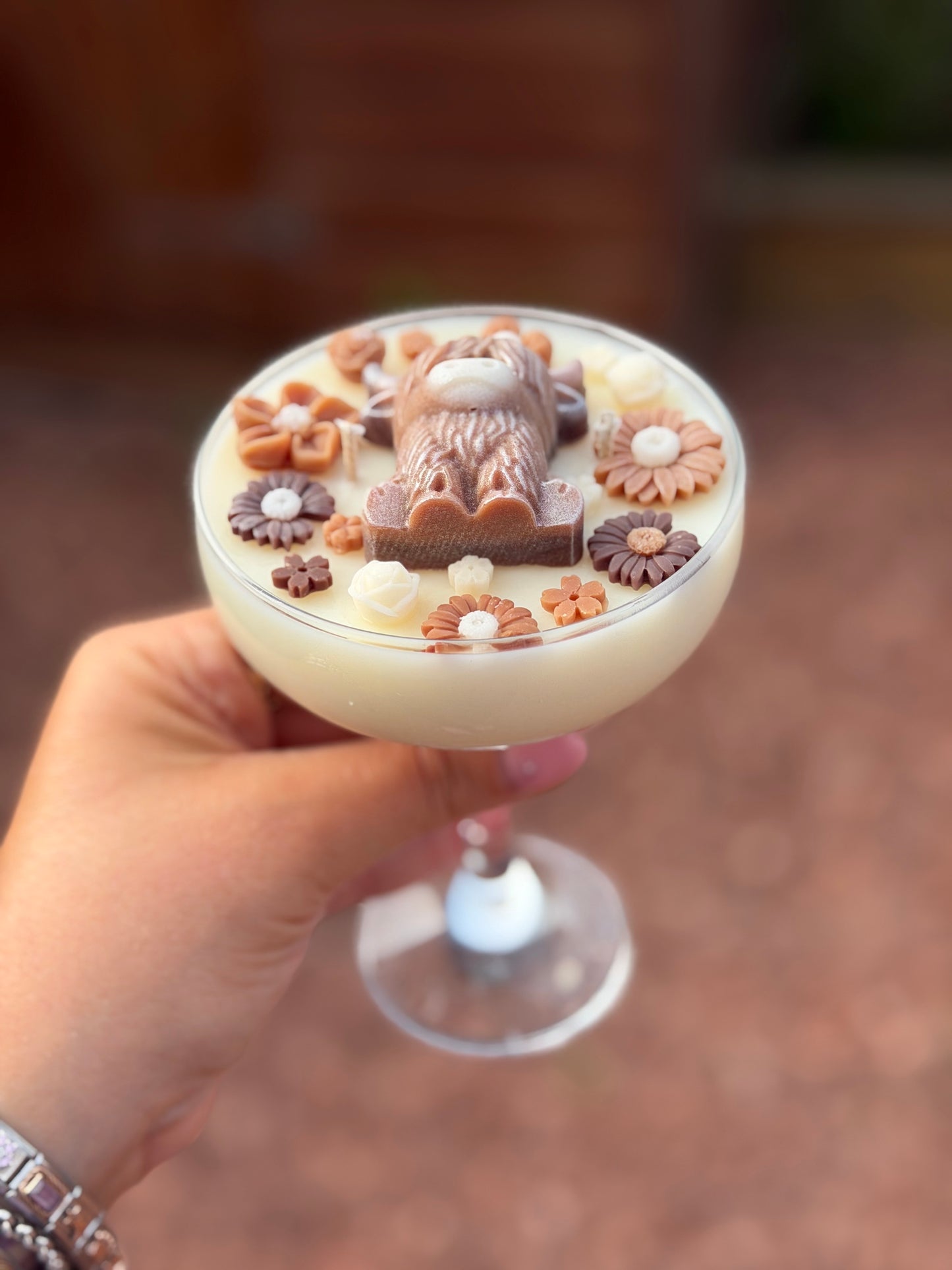 Highland Cow Cocktail Candle