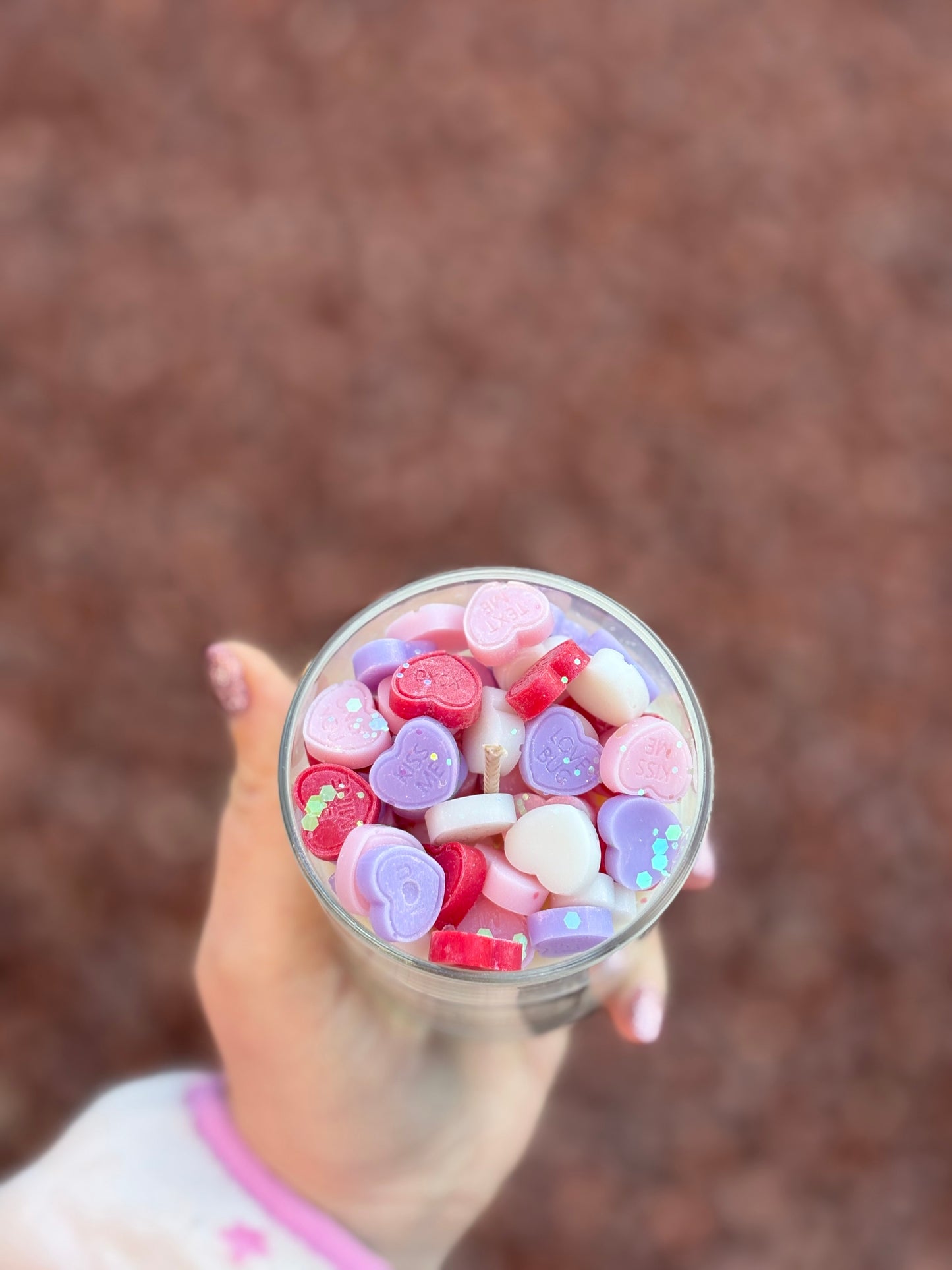 Love Heart Stack in Small Jar