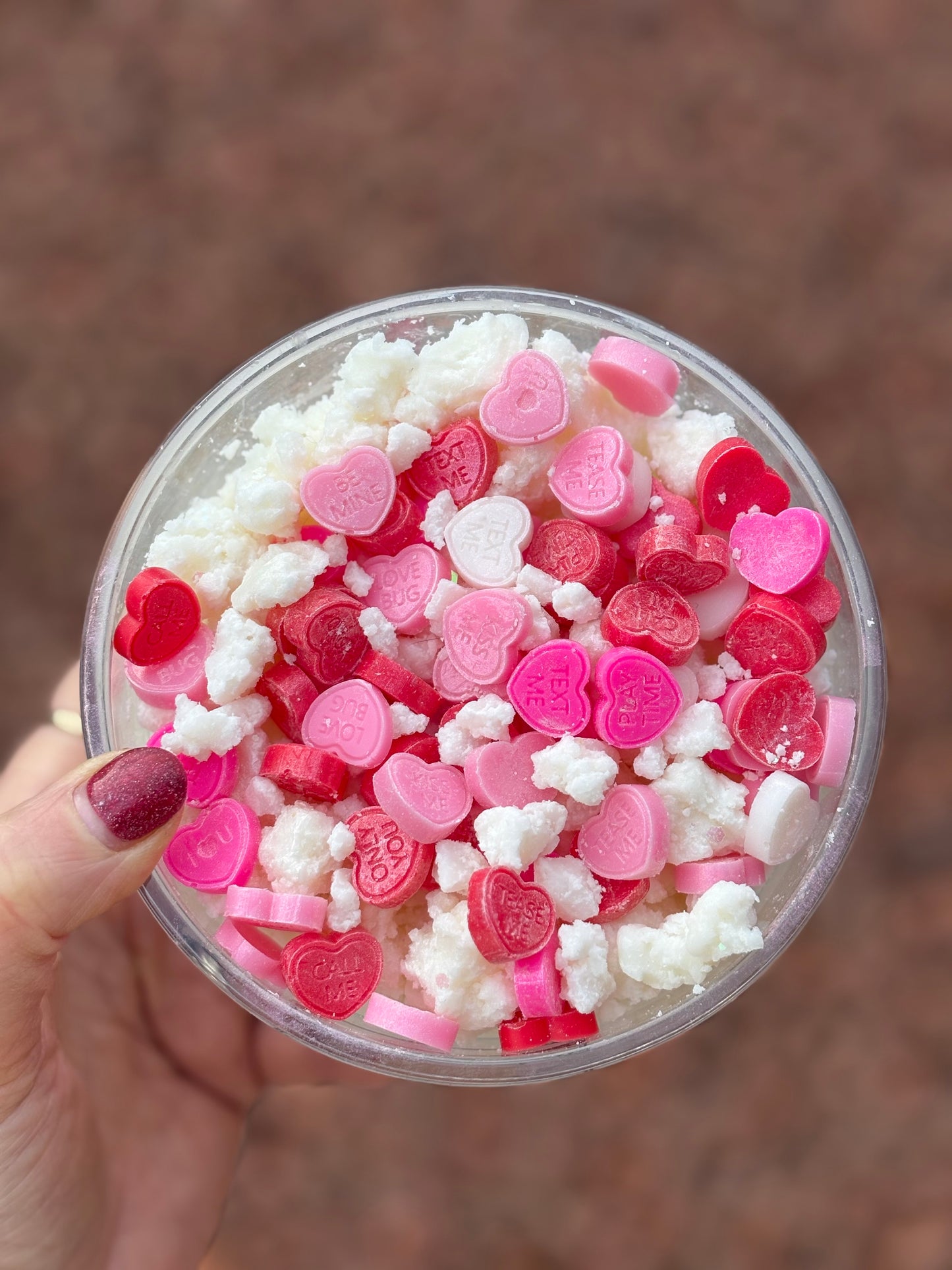 Love Heart Crumble in Large Jar