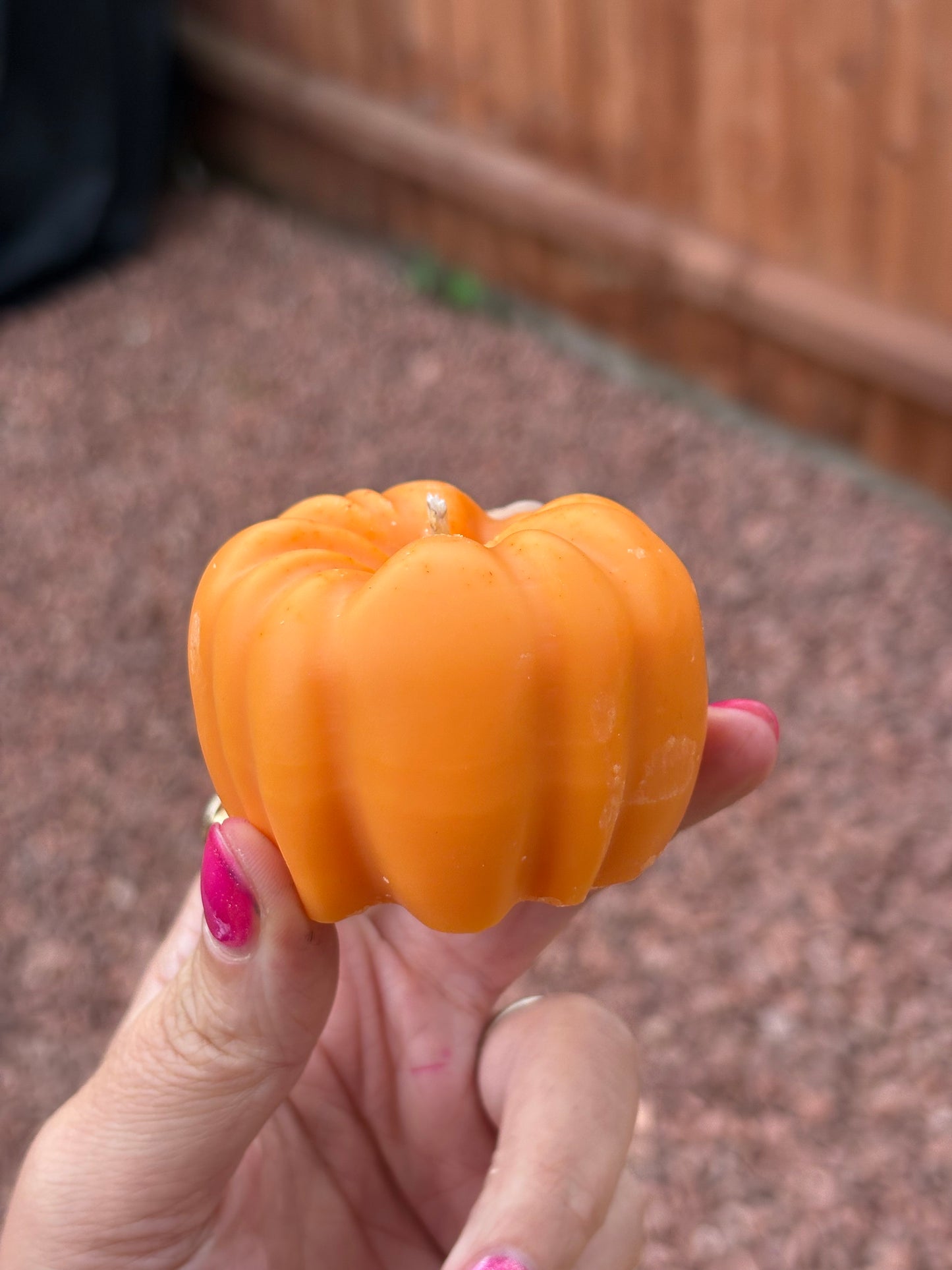 Large Pumpkin Pillar Kandle