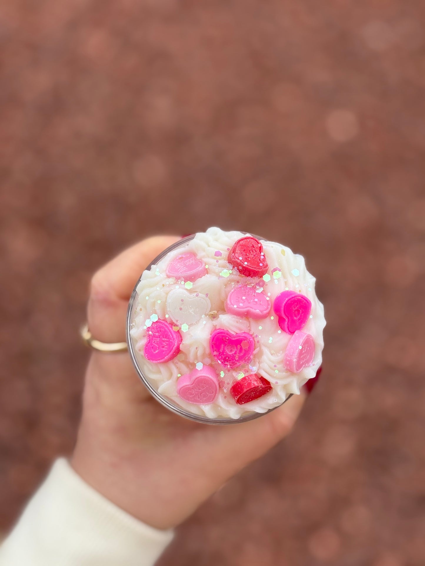 Love Heart Whipped in Small Jar