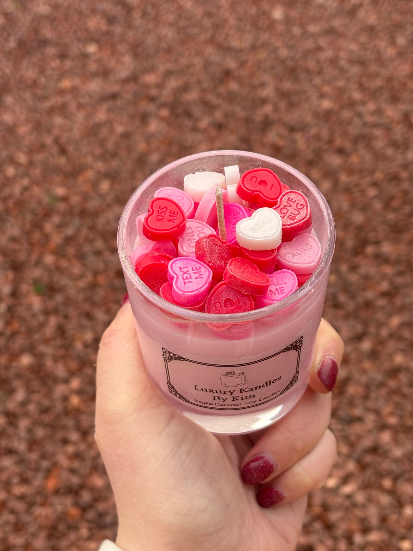 Love Heart Stack in Small Jar