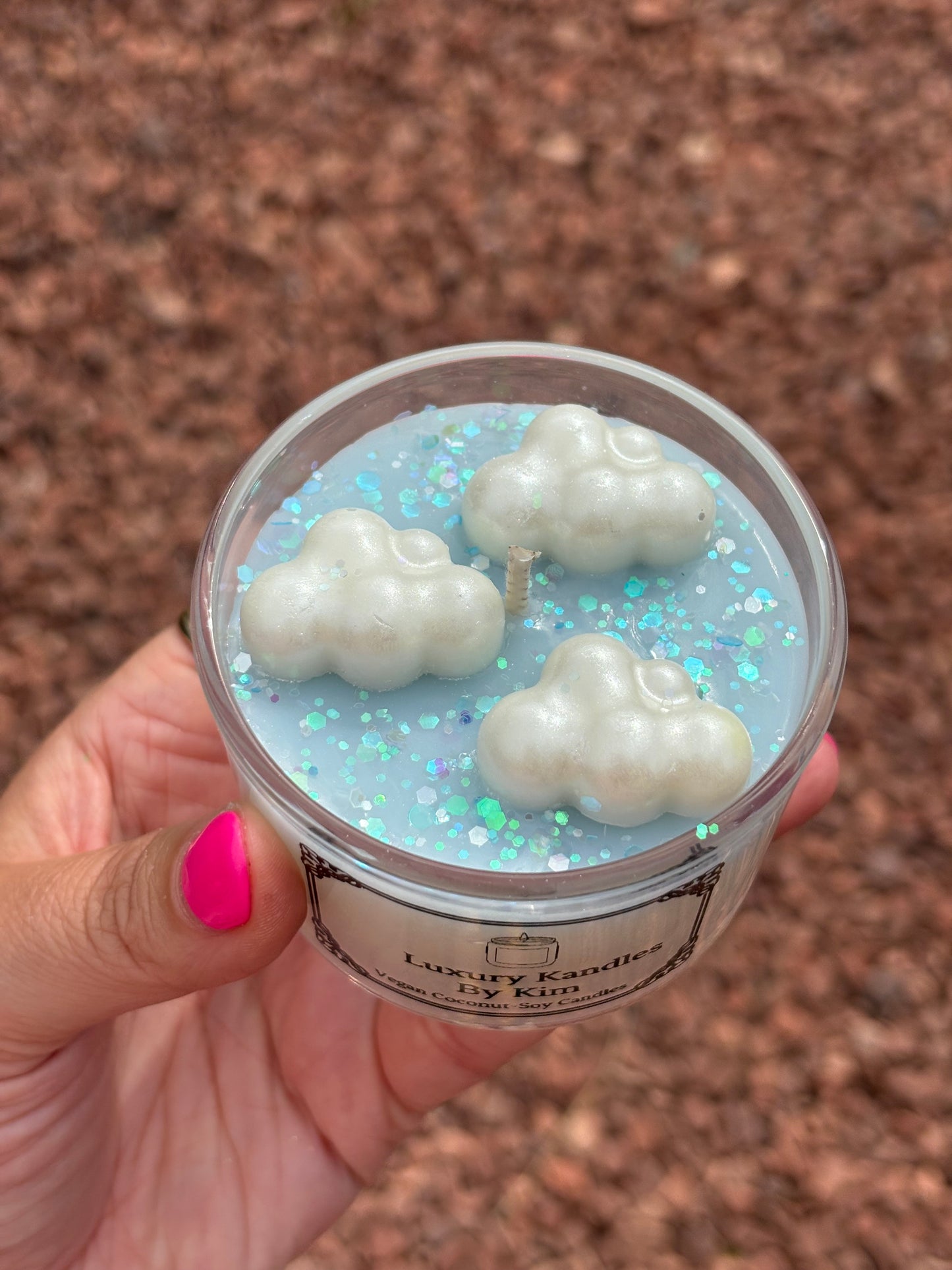 Cloud Kandle in Miniature Jar