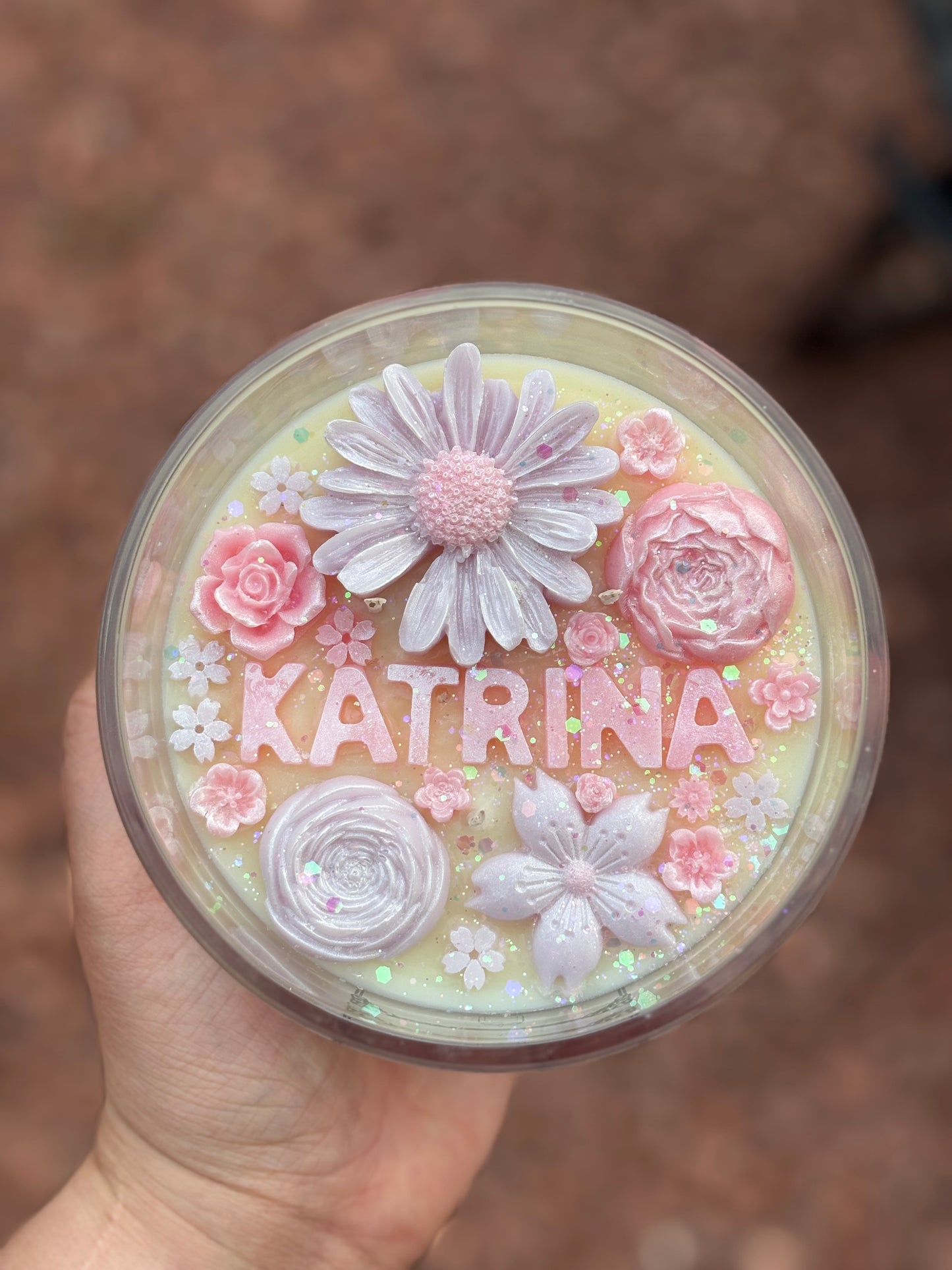 Personalised Name Kandle in Large Jar