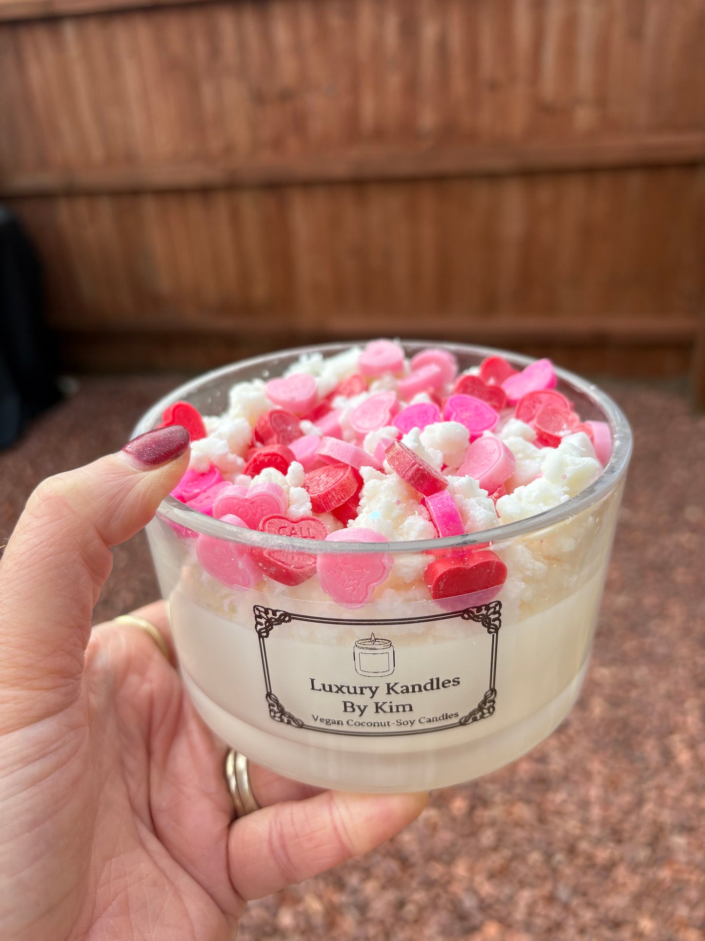 Love Heart Crumble in Large Jar