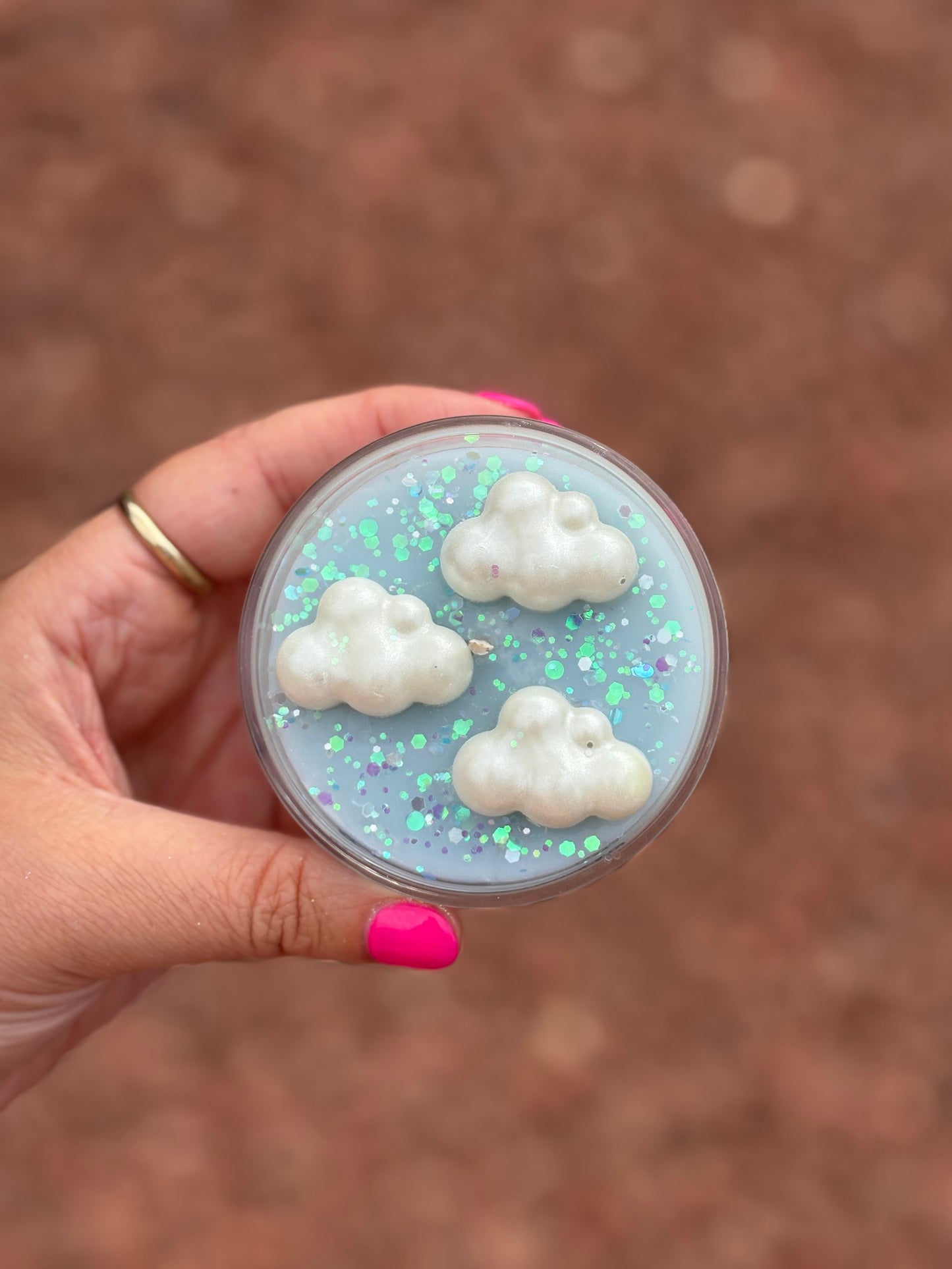 Cloud Kandle in Miniature Jar