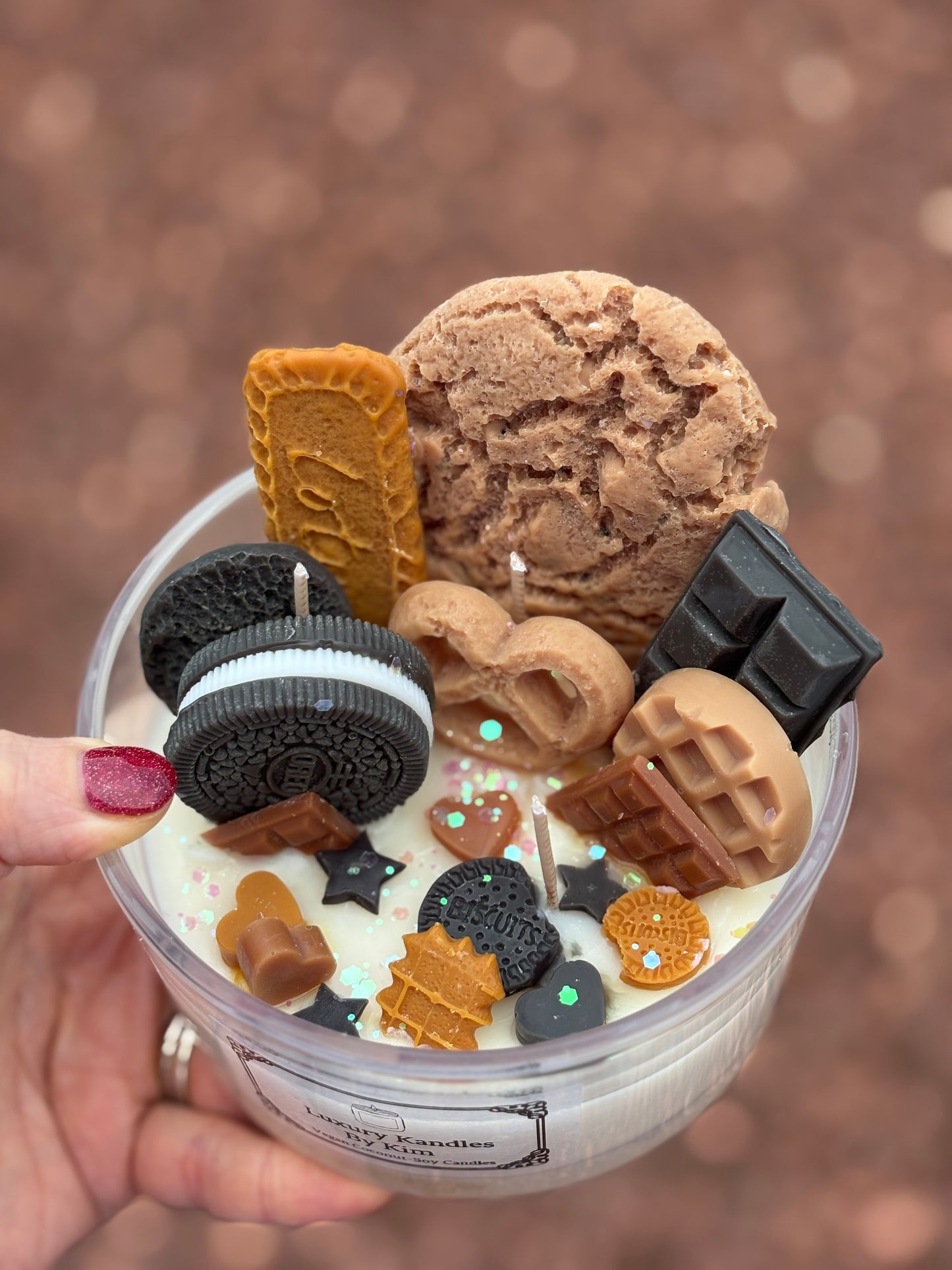 Biscuit Kandle in Large Jar