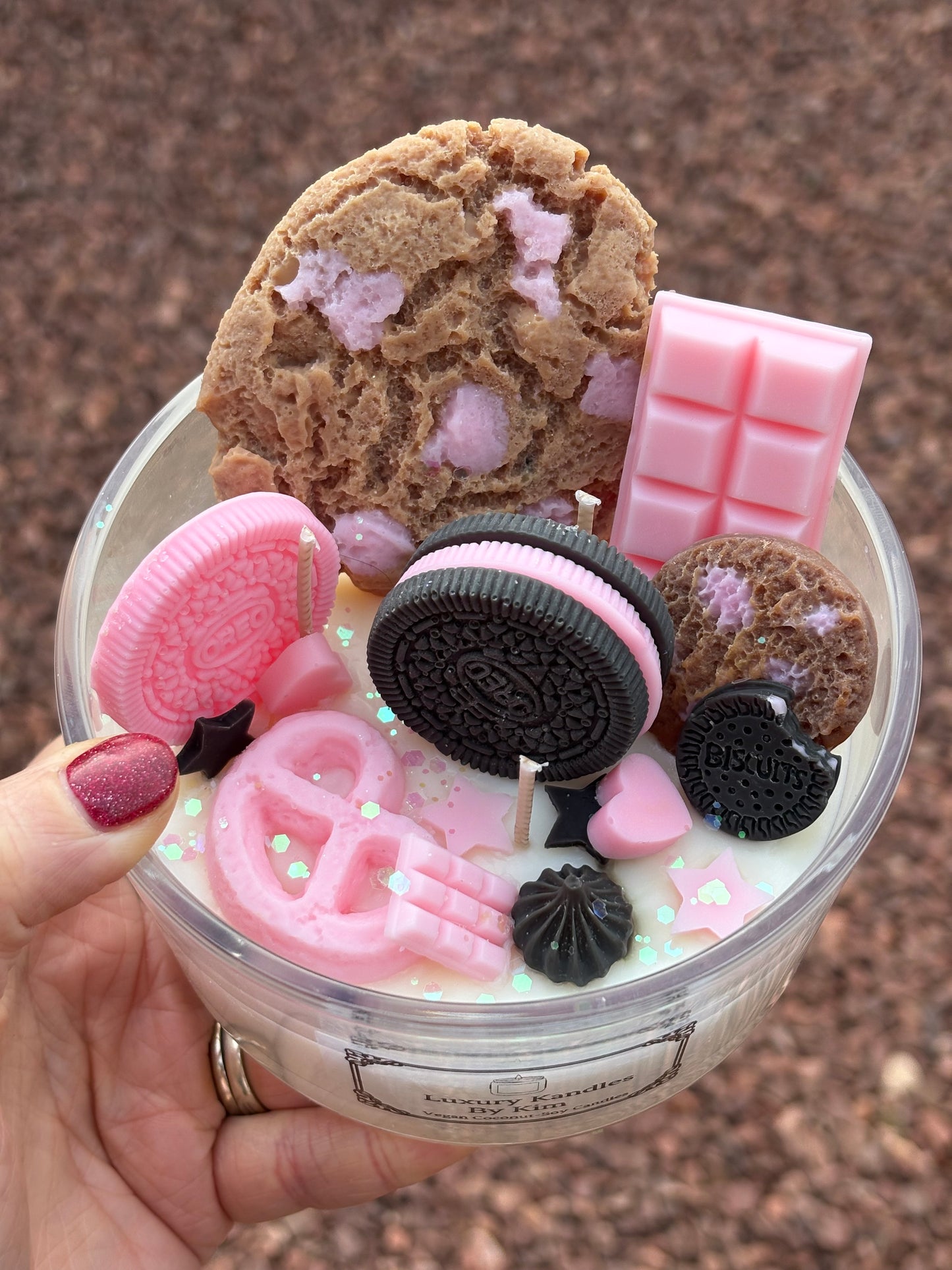 Biscuit Kandle in Large Jar