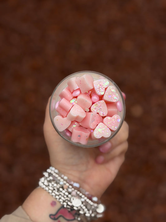 Love Heart Wax Melt Kandle in Small Jar