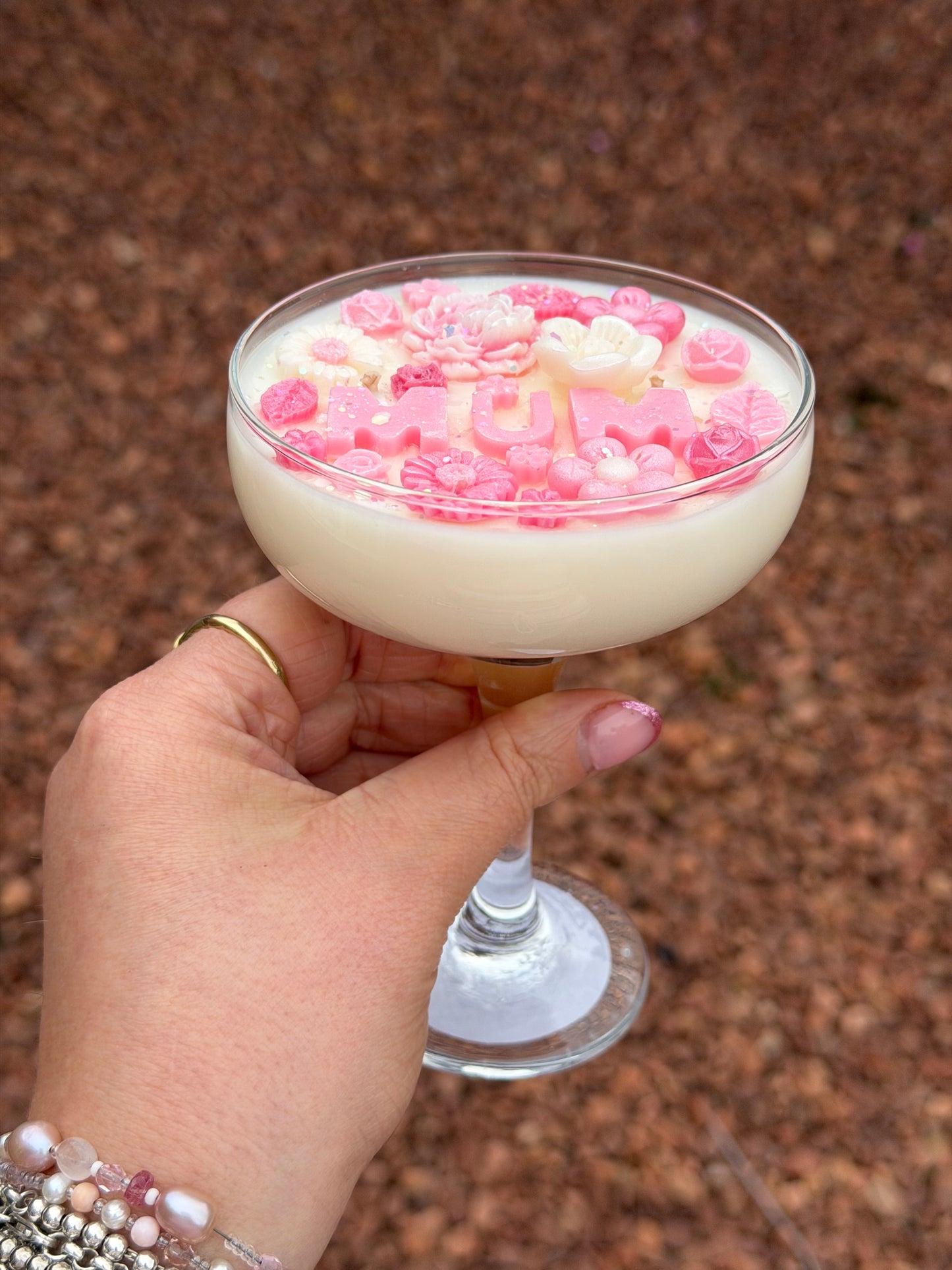 Mothers Day Cocktail Candle