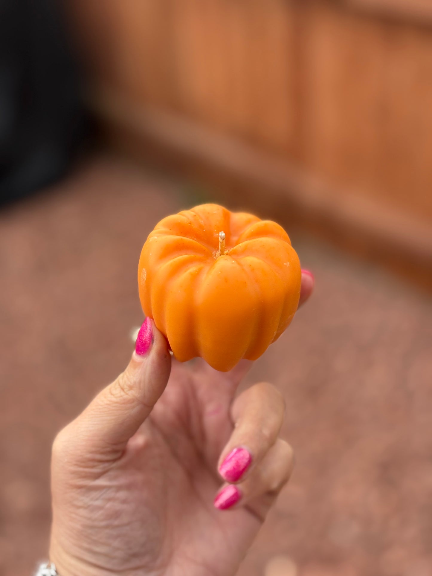 Large Pumpkin Pillar Kandle