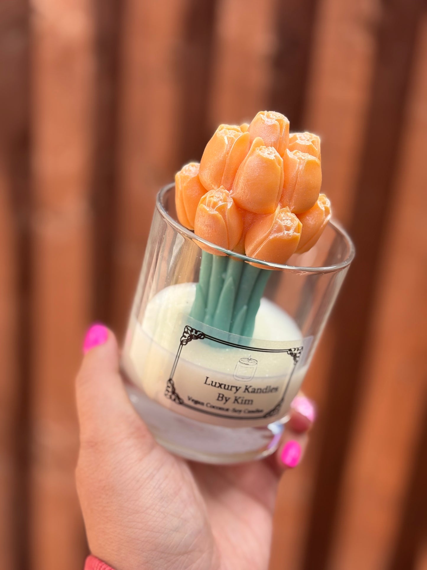 Tulips Kandle in Medium Jar