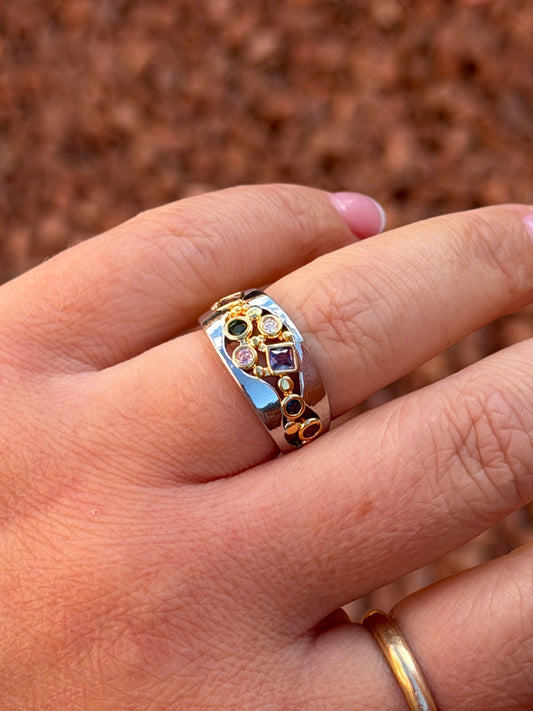 Gemstone statement ring