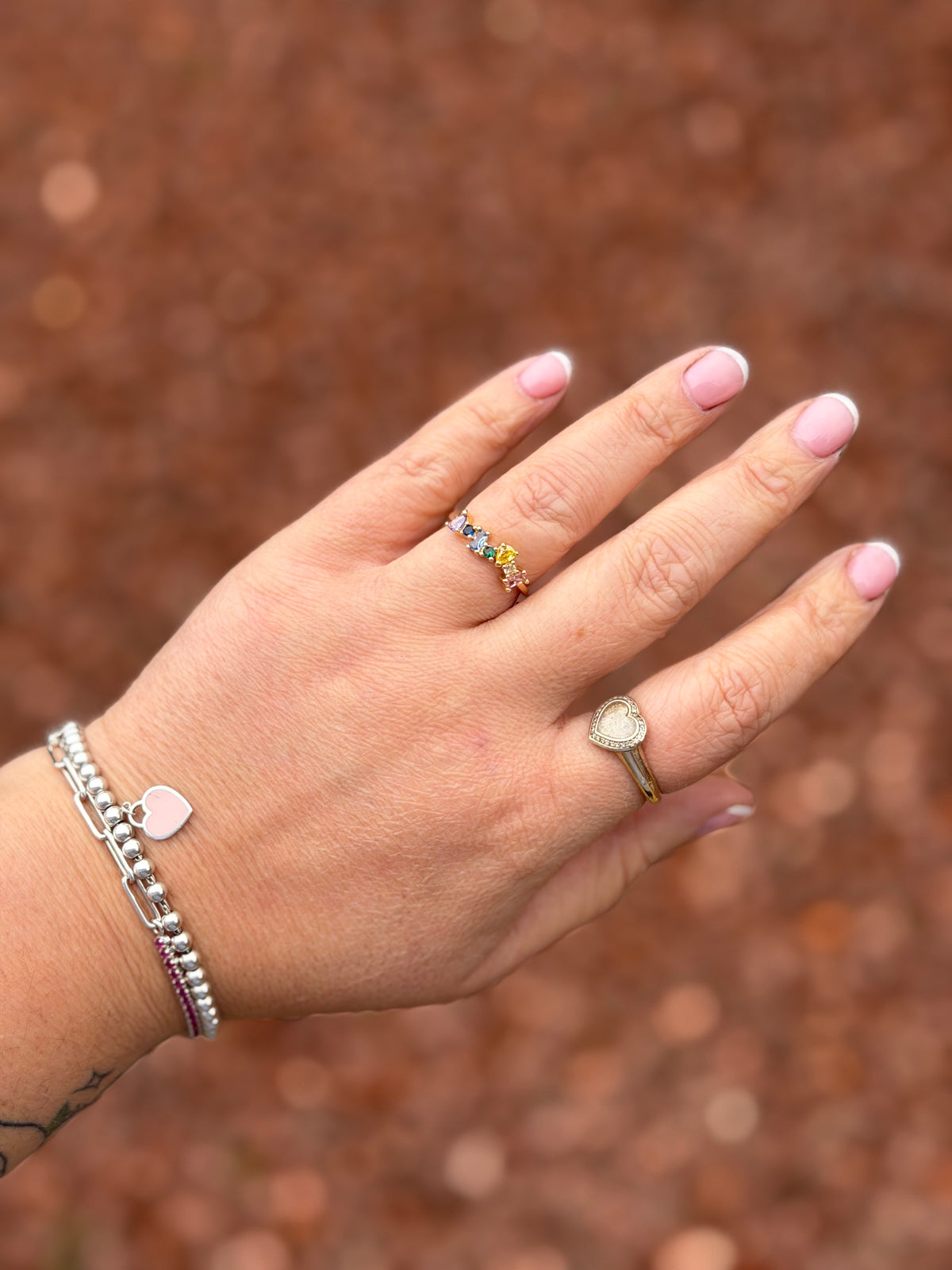Pastel Cluster Ring ✨
