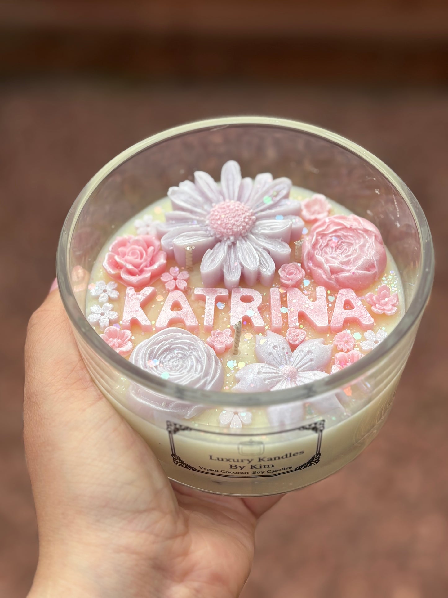 Personalised Name Kandle in Large Jar