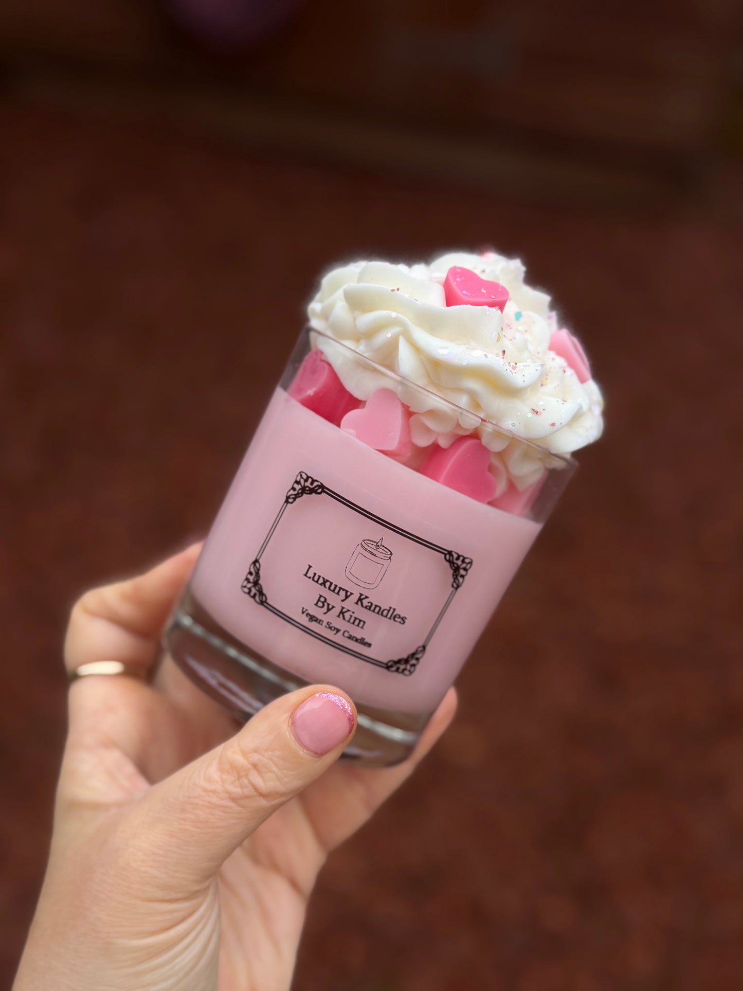 Whipped Love Heart Candle