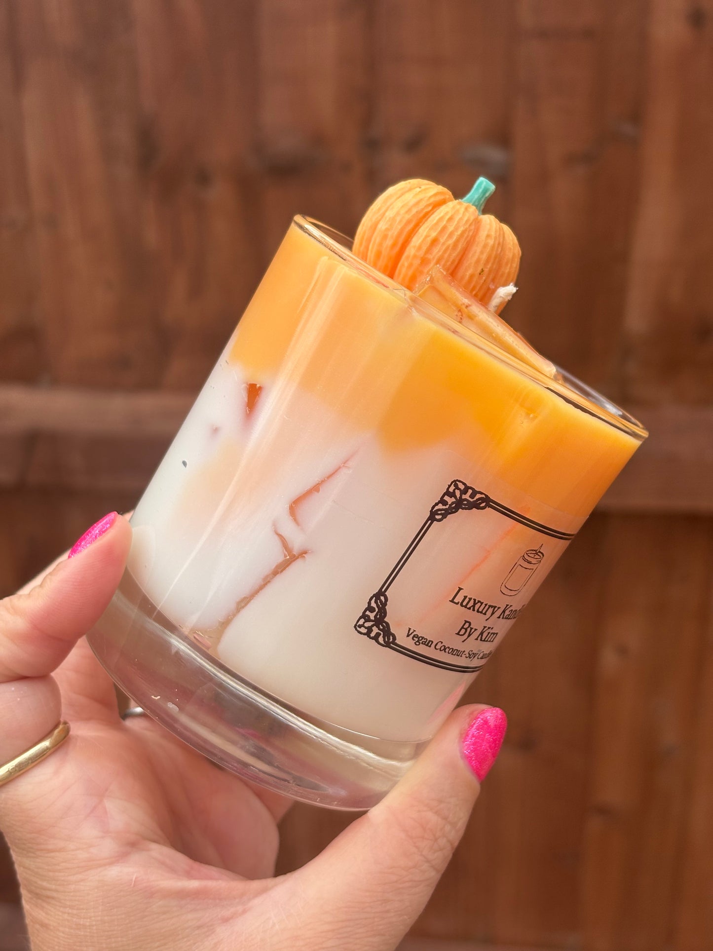 Large Pumpkin Spice Ice Latte