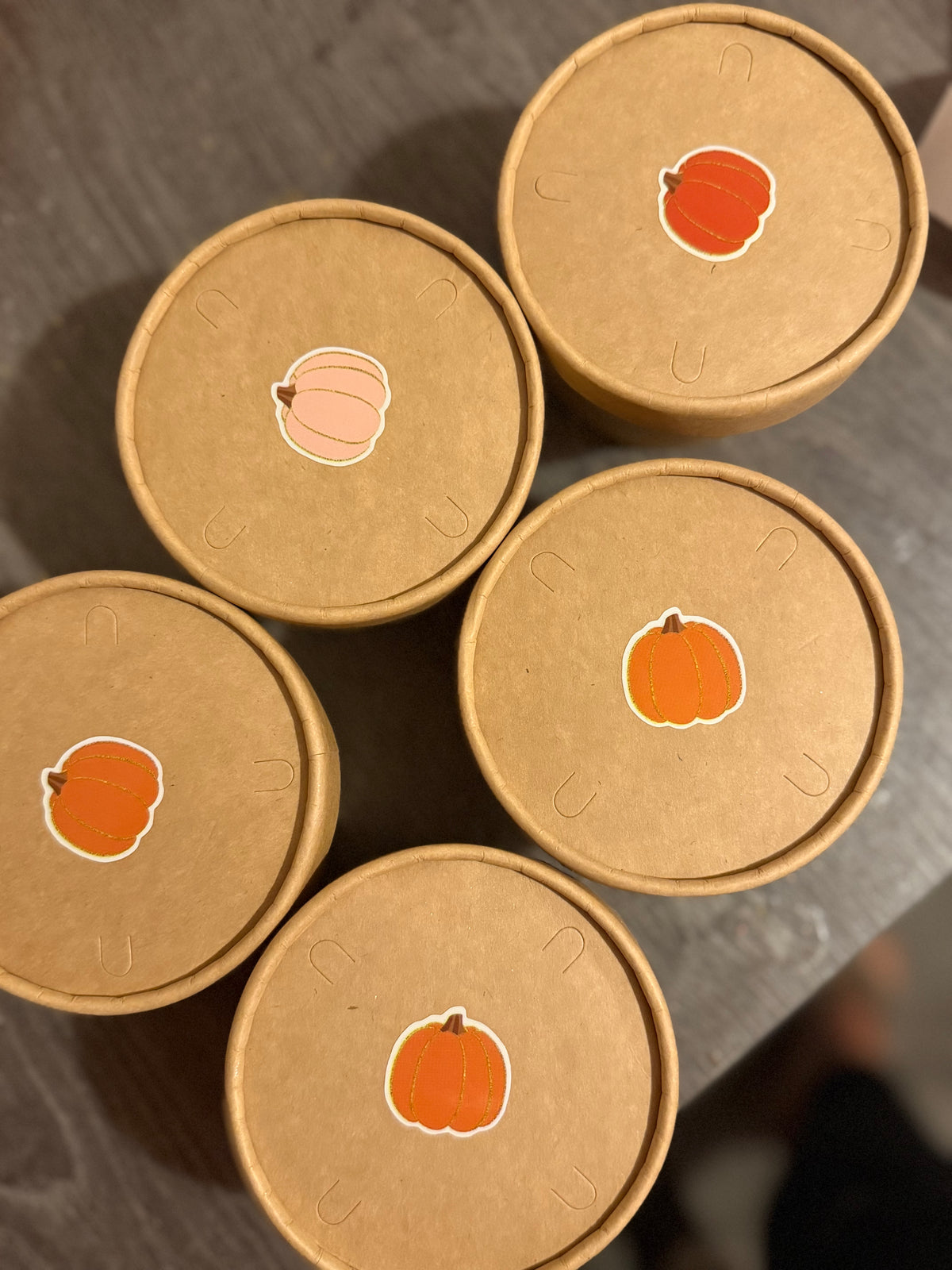 Pumpkin tubs - Orange, Cinamon and cranberry