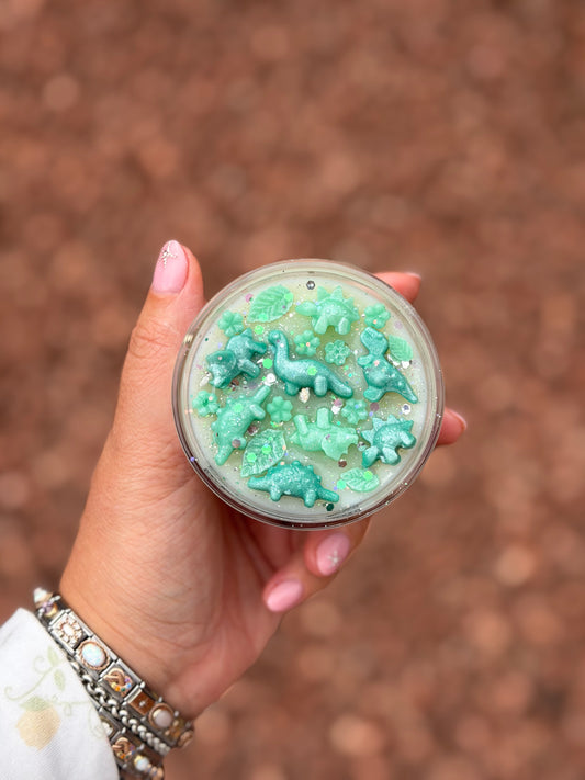 Dinosaur Candle in Mini Jar