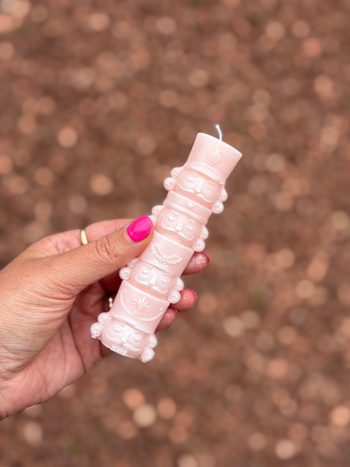 Mini NutCracker Pillar Candle