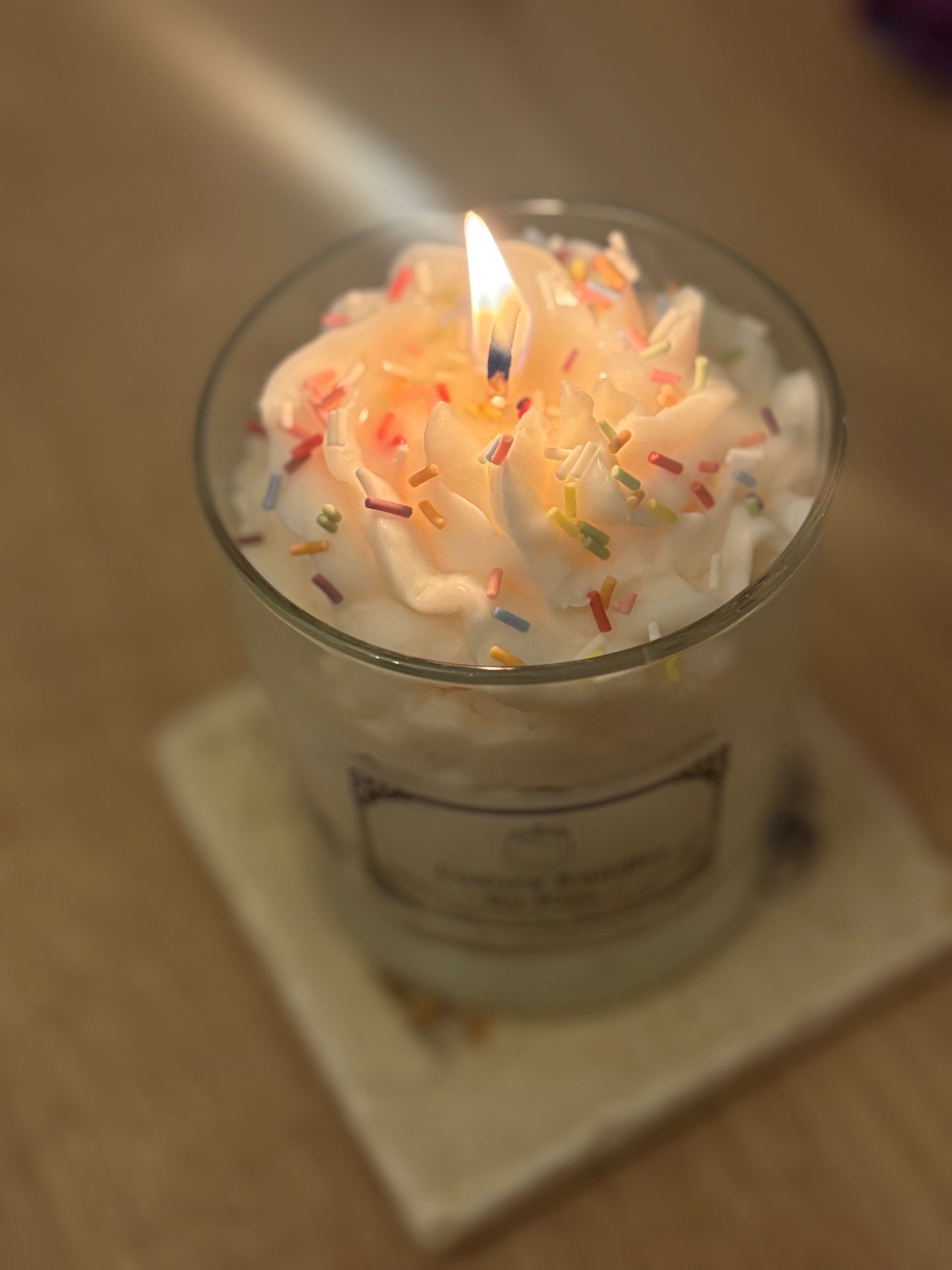 Whipped Birthday Cake Kandle in Medium Jar