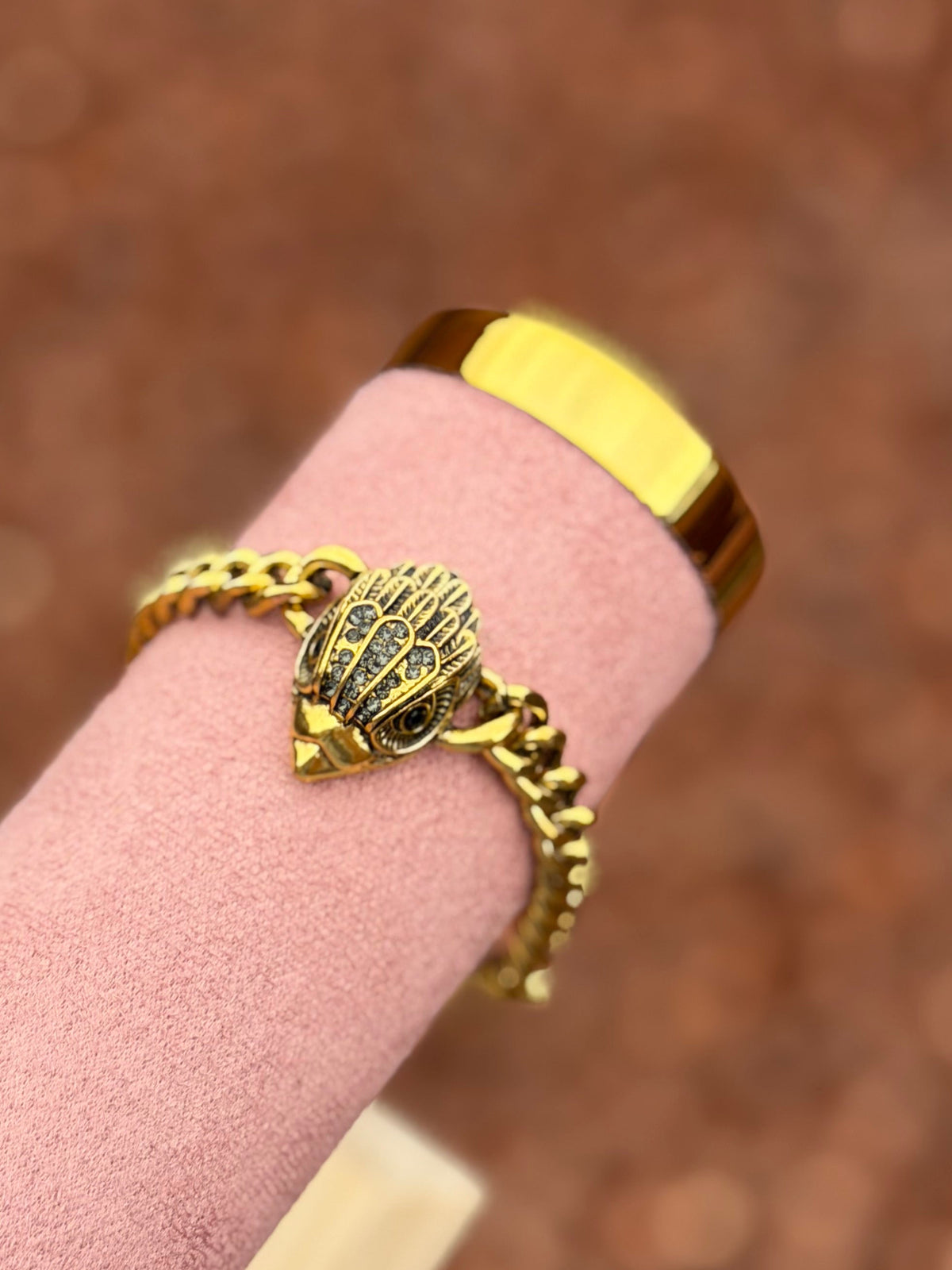 Chunky Gold Eagle Bracelet 🦅