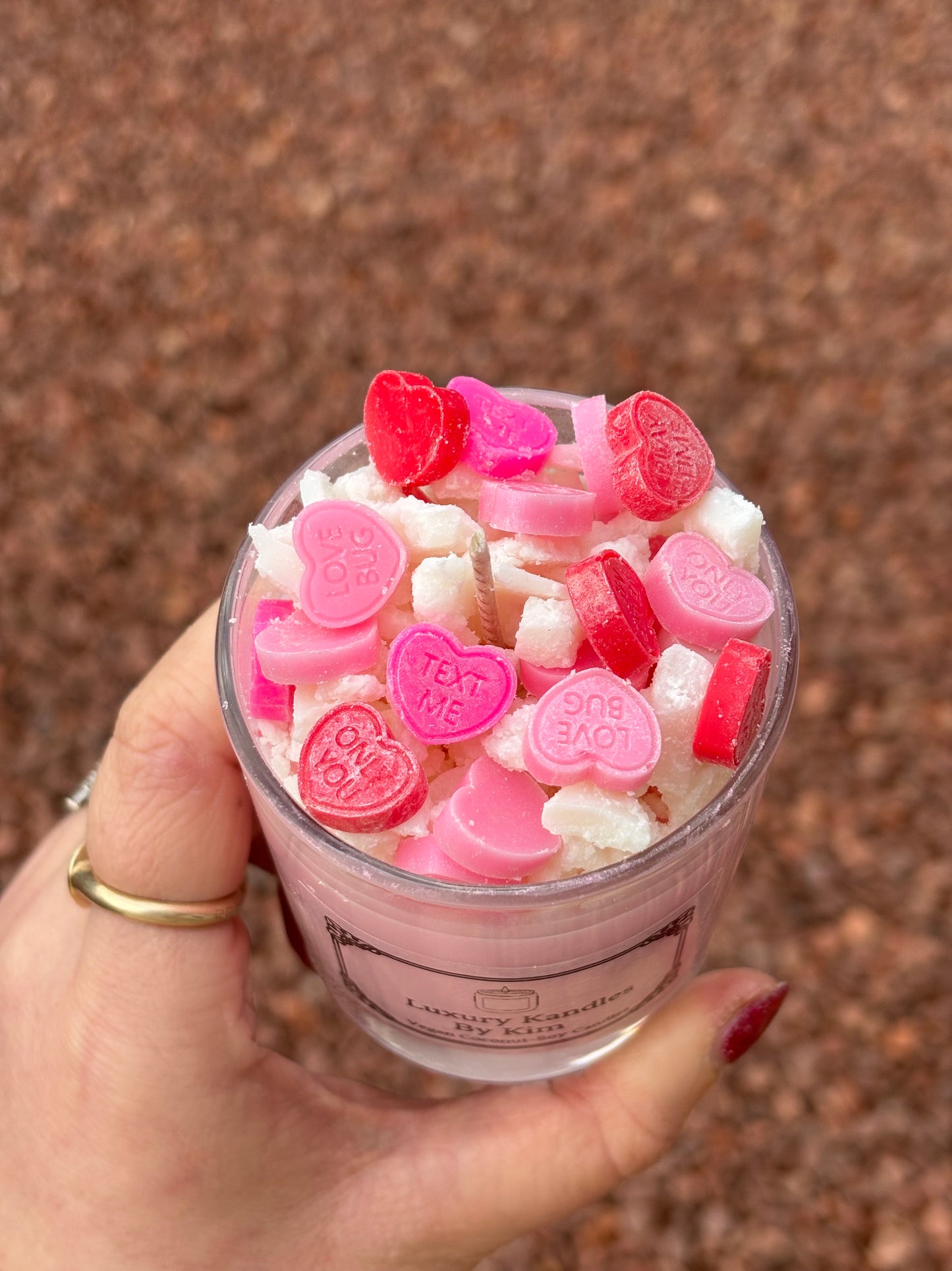 Love Hearts Crumble in Small Jar