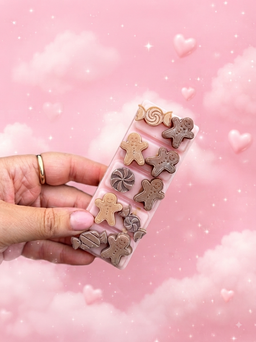 3D Gingerbread Wax Melt Slab
