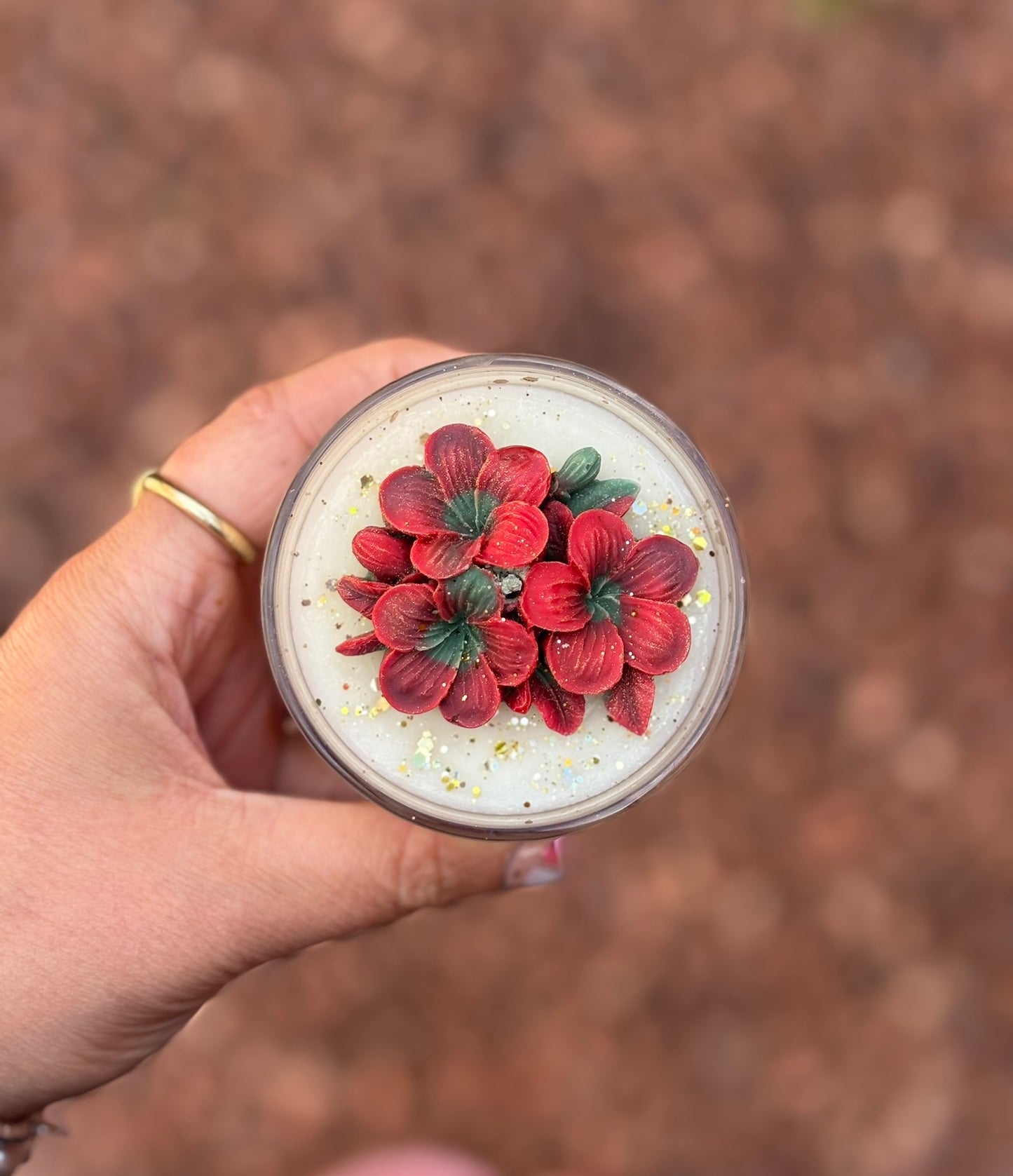 Christmas Peony Kandle