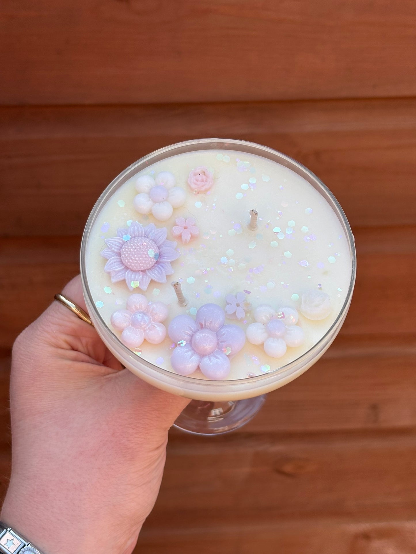 Pastel Flower Cocktail Kandle