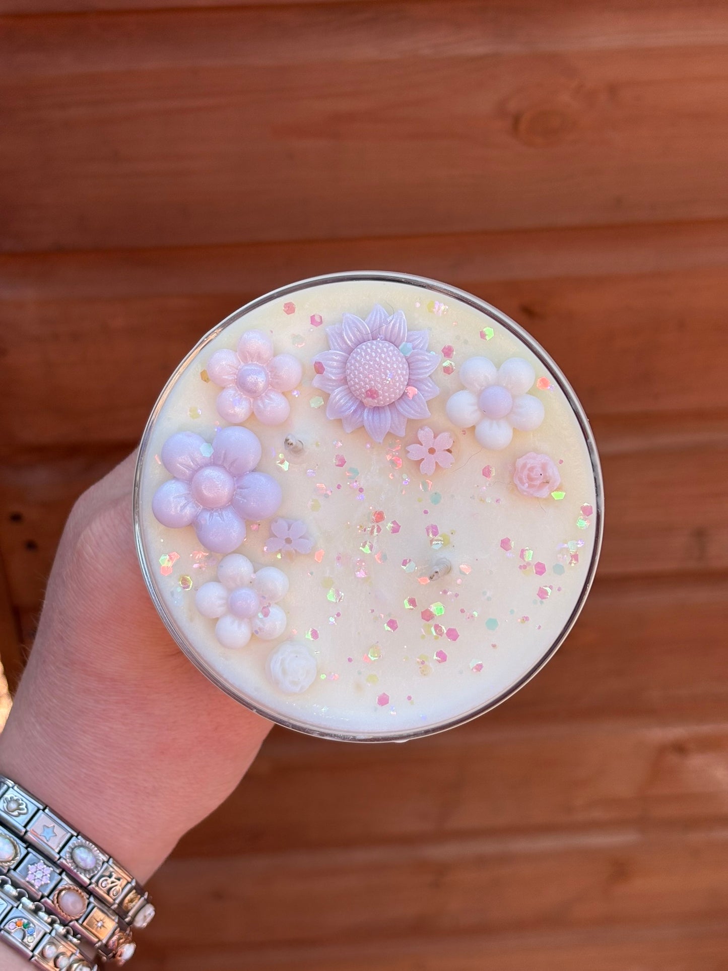 Pastel Flower Cocktail Kandle