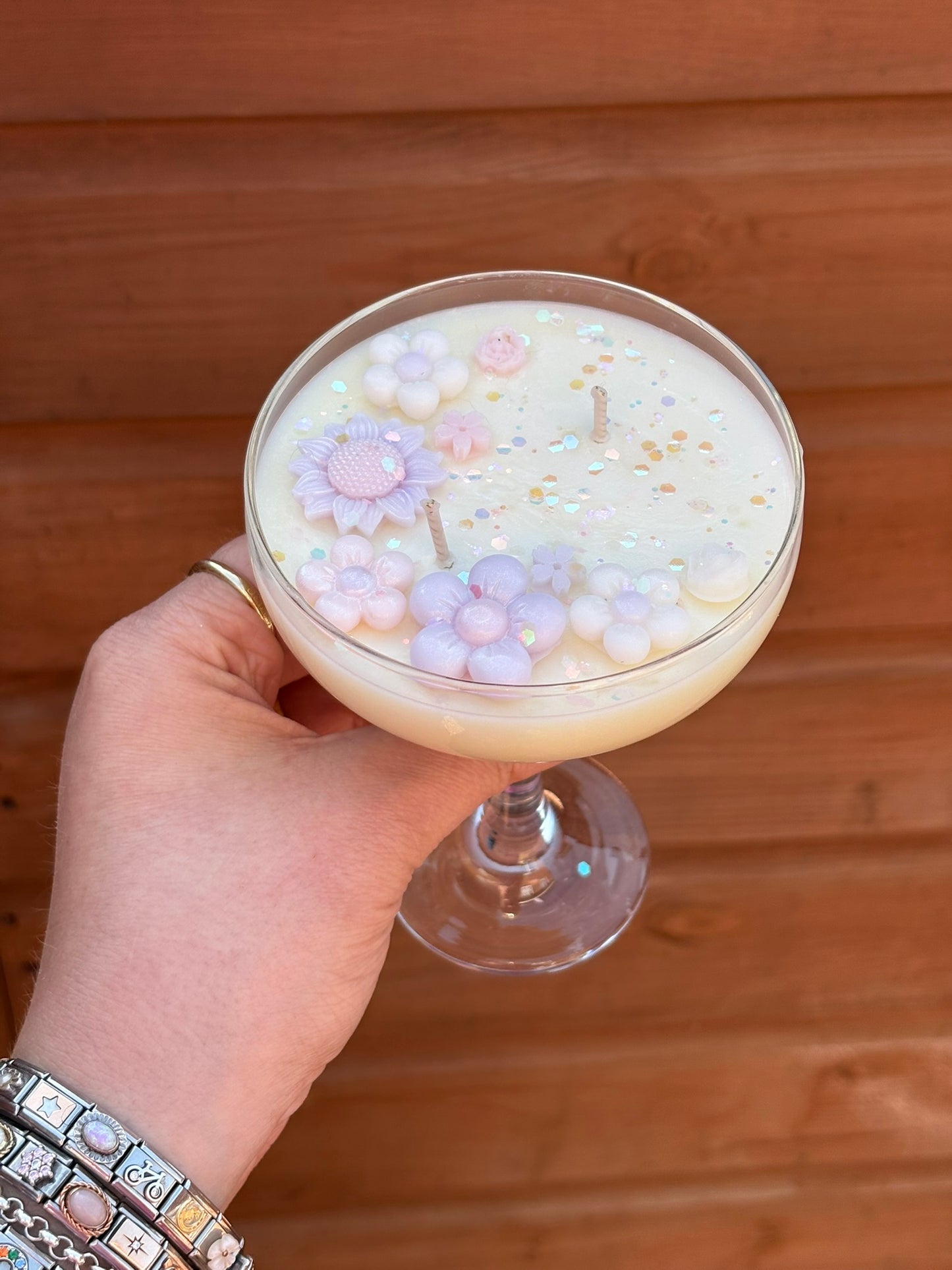 Pastel Flower Cocktail Kandle