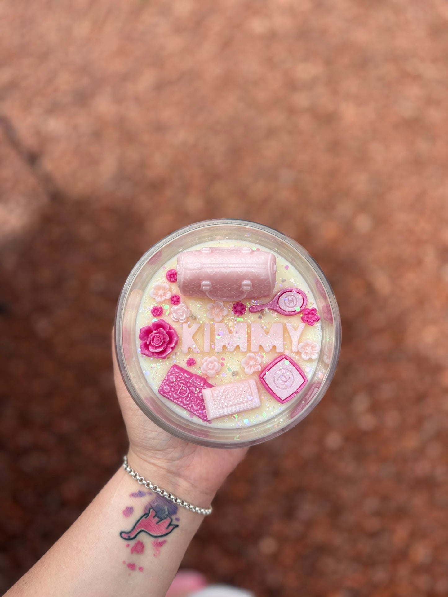 Personalised Name Kandle in Large Jar