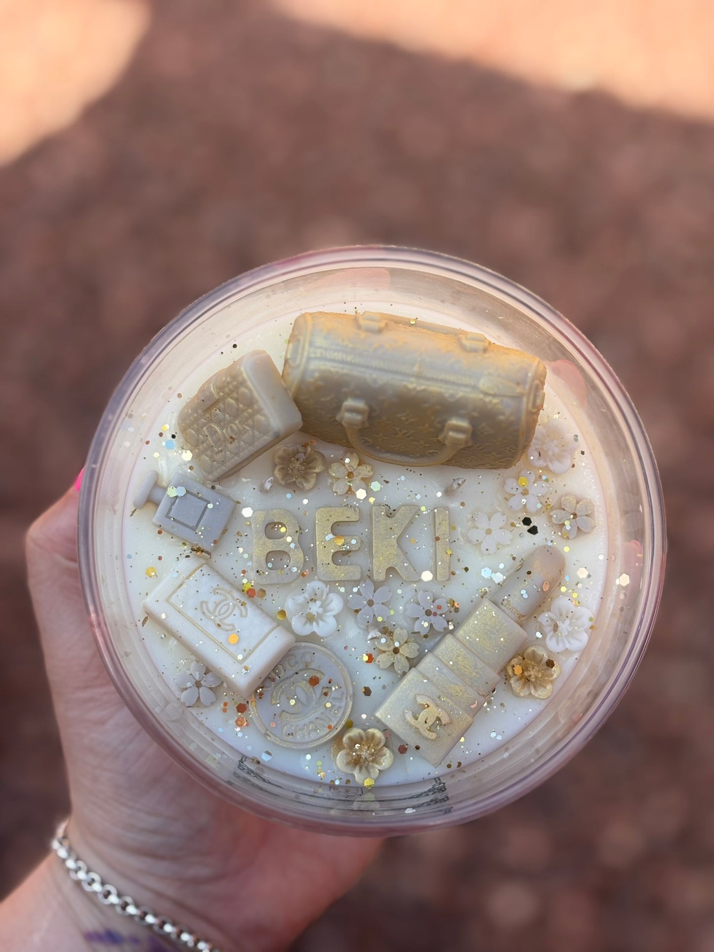 Personalised Name Kandle in Large Jar