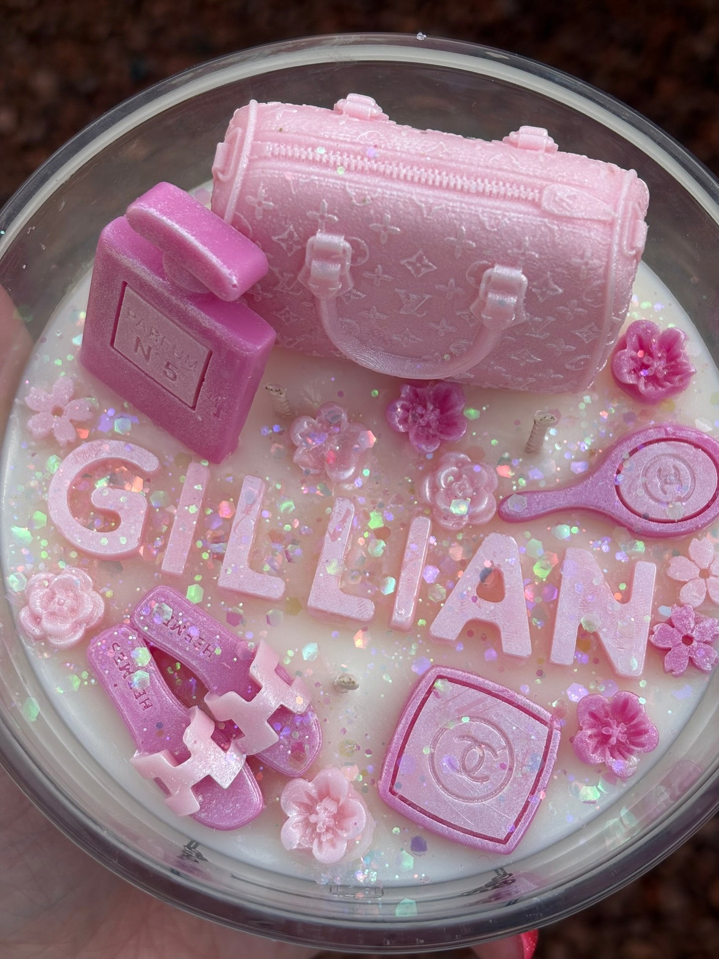 Personalised Name Kandle in Large Jar