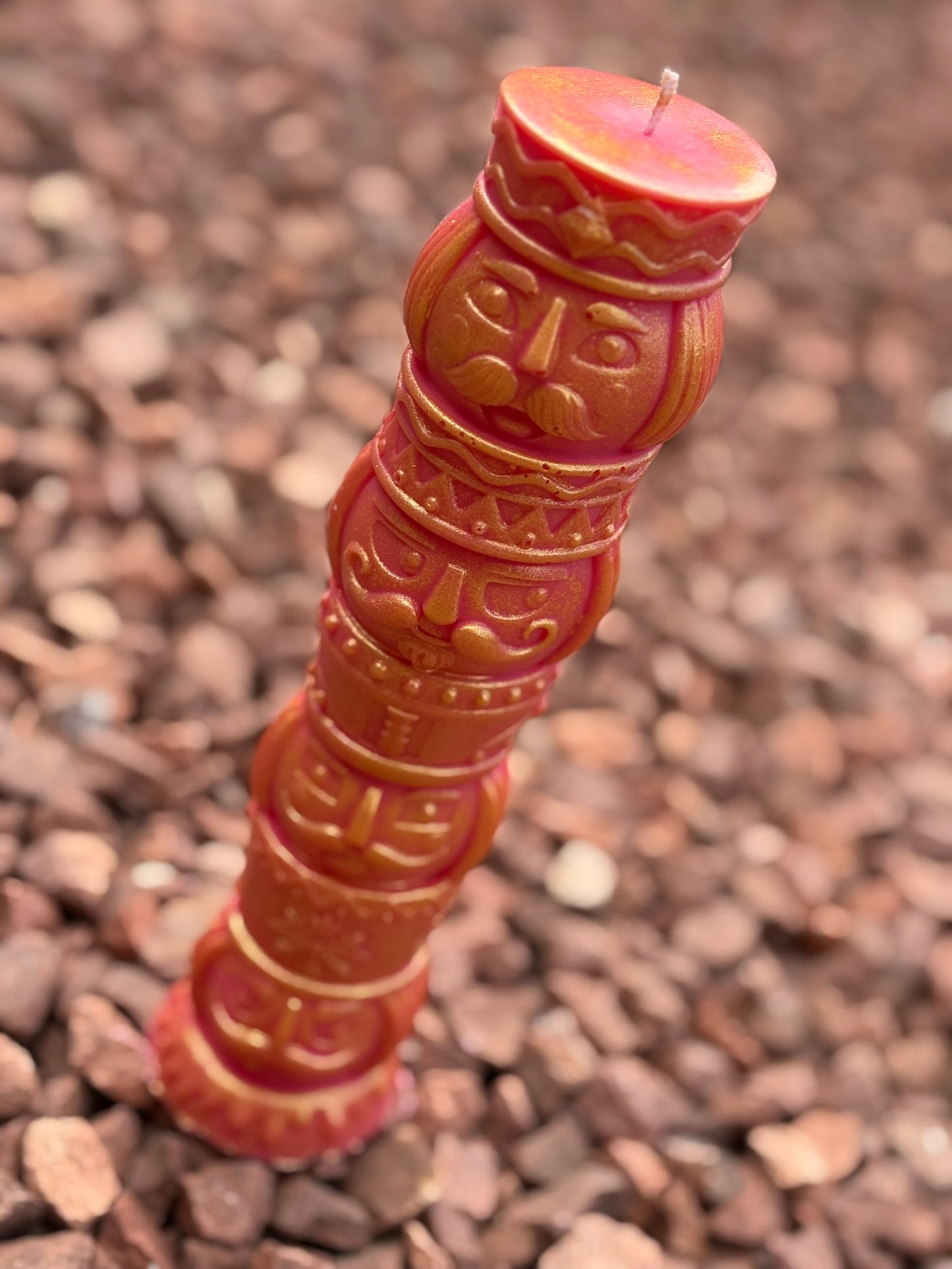 Large Nutcracker Pillar Kandle