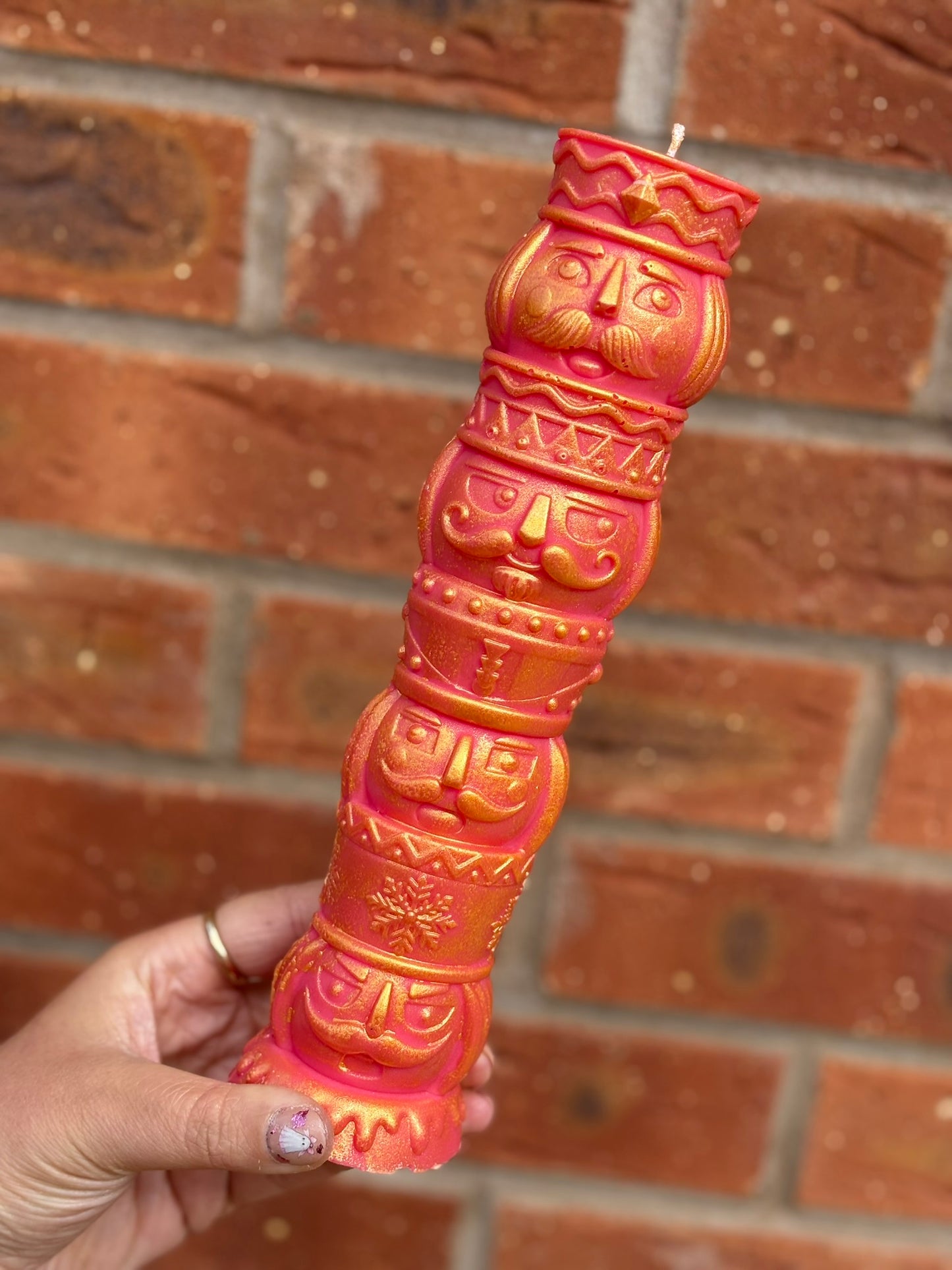 Large Nutcracker Pillar Kandle