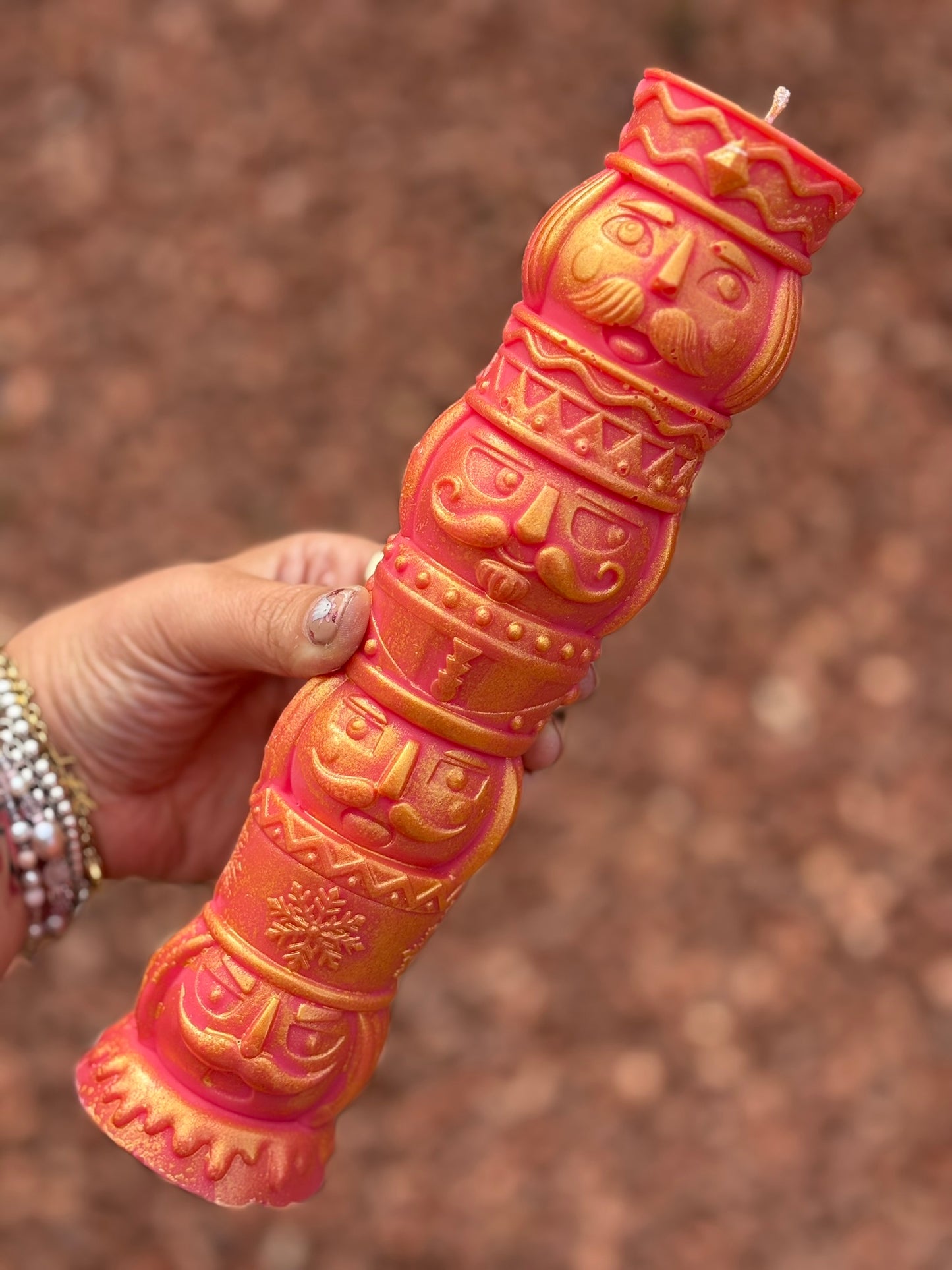 Large Nutcracker Pillar Kandle