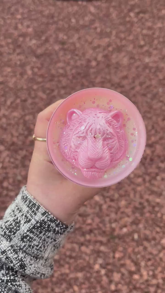 Tiger Kandle in Large Jar